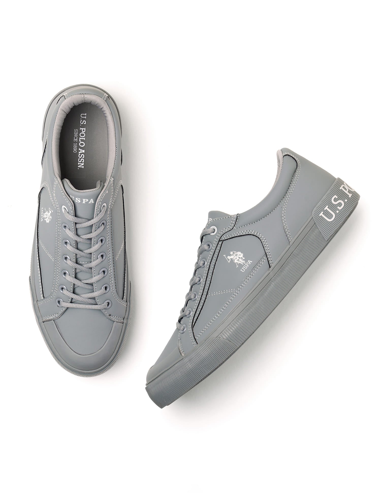 Men Lace-Ups Ruben 3.0 Sneakers Grey - U.S. Polo Assn. India | Large