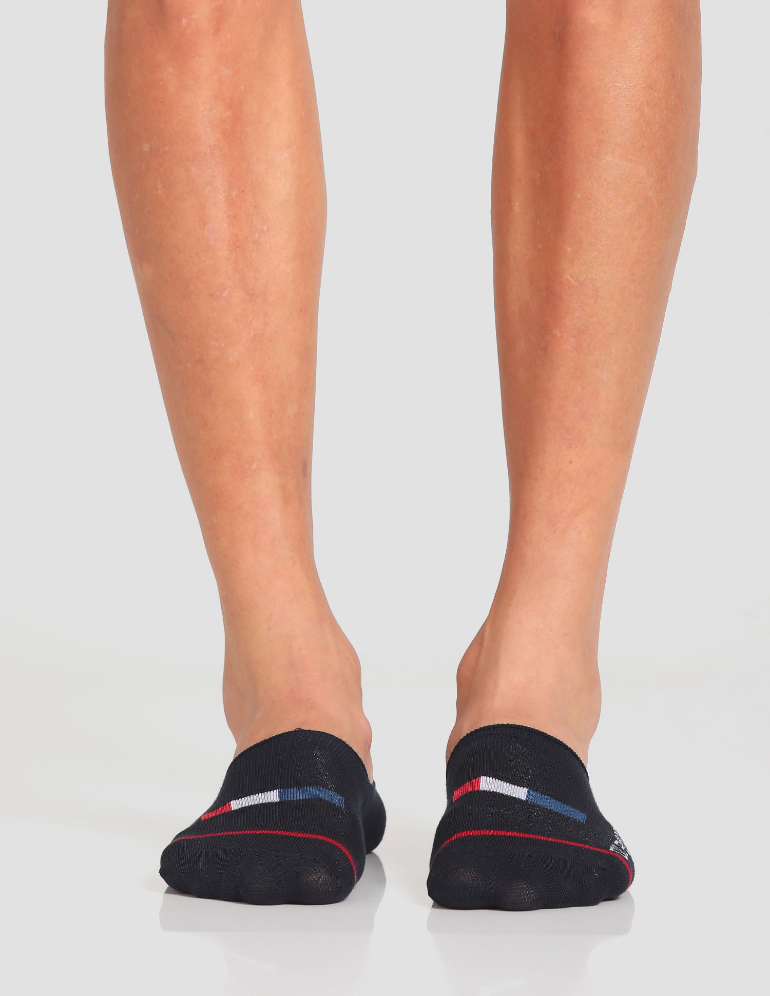 Aloe Finish No Show ES001 Socks - Pack Of 3 Red, White and Navy - U.S. POLO ASSN. | Large