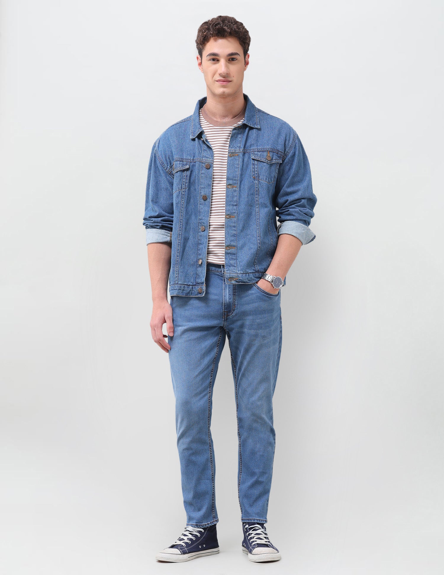 Cole Comfort Cropped Fit Blue Jeans Dark Indigo - U.S. Polo Assn. India | Large