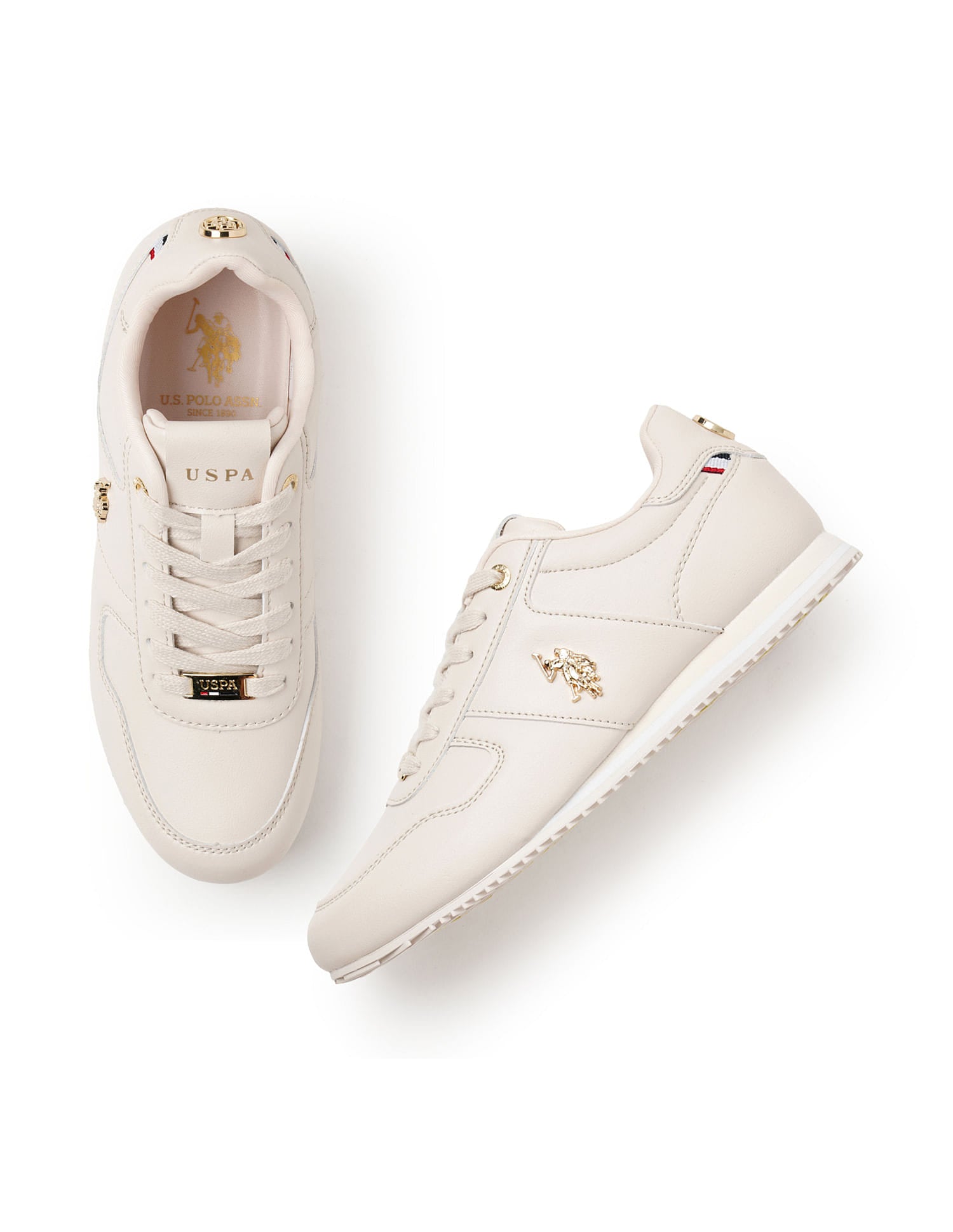 Sorrento Retro Sneakers Shoes Nude - U.S. Polo Assn. India | Large