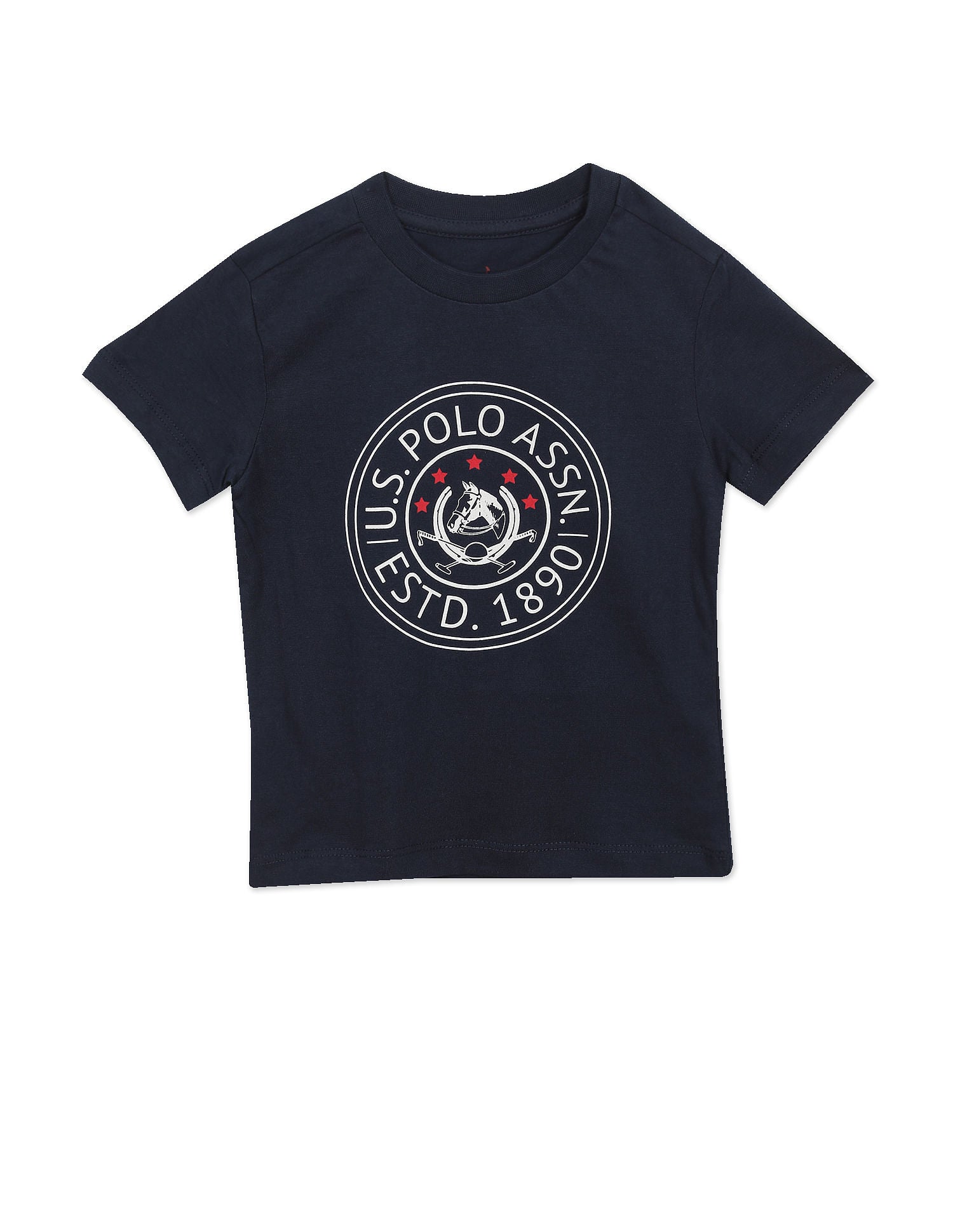 Crew Neck Printed T-Shirts - Pack Of 2 Red and Navy - U.S. POLO ASSN. | Large