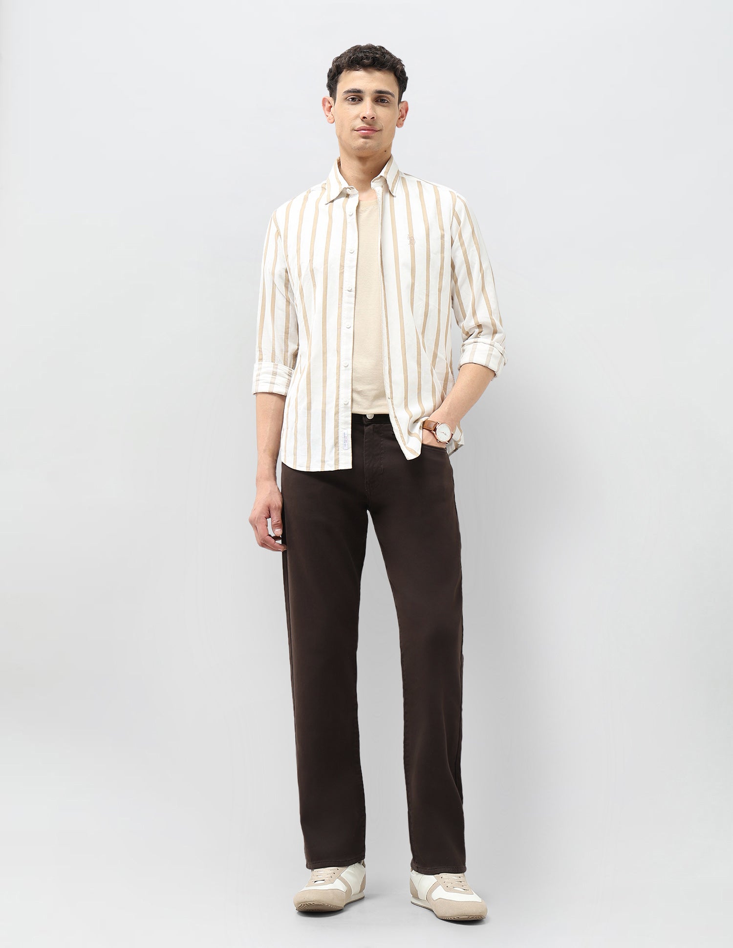 Harold Slim Straight Fit Color Denim Jeans Choco - U.S. POLO ASSN. | Large