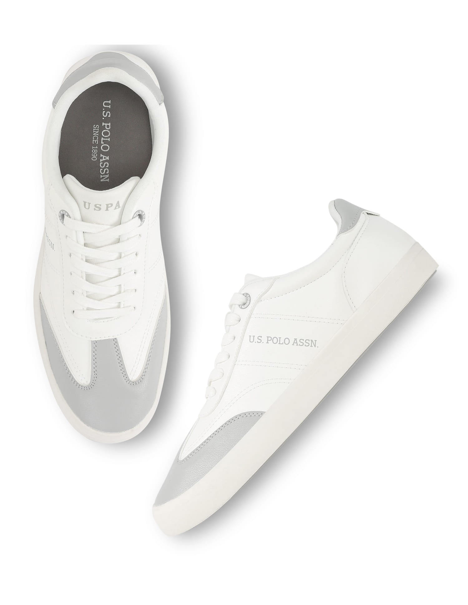 Men Colour Blocked Gian 2.0 Sneakers Grey - U.S. Polo Assn. India | Large
