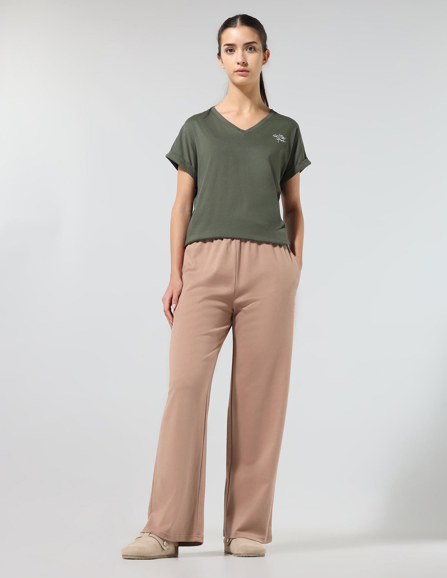 Straight Fit Lounge Trousers Light Brown - U.S. POLO ASSN. | Large