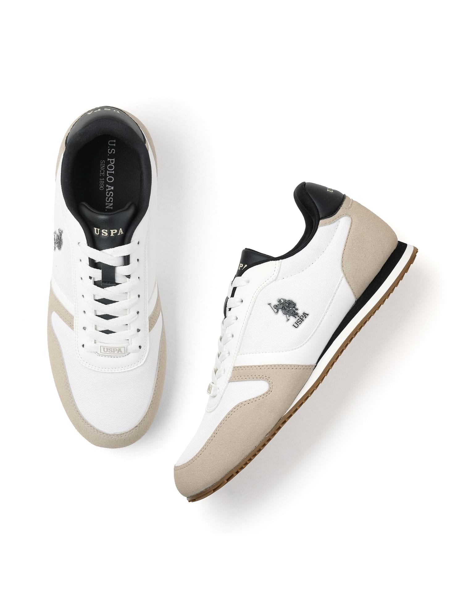 Clemt 3.0 Colourblocked Sneakers Beige - U.S. Polo Assn. India | Large