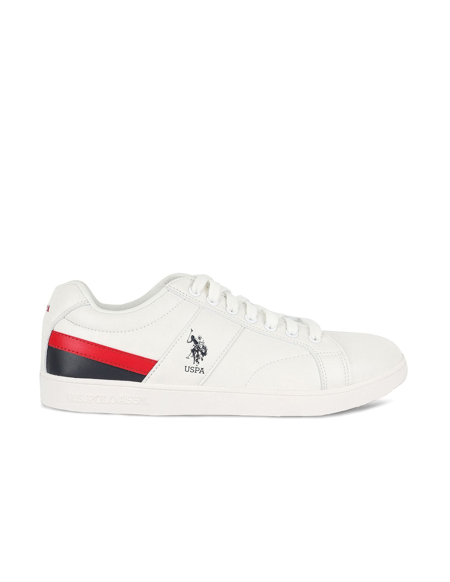 Panelled Lace Up Salvin 2.0 Sneakers Off-White - U.S. POLO ASSN. | Large