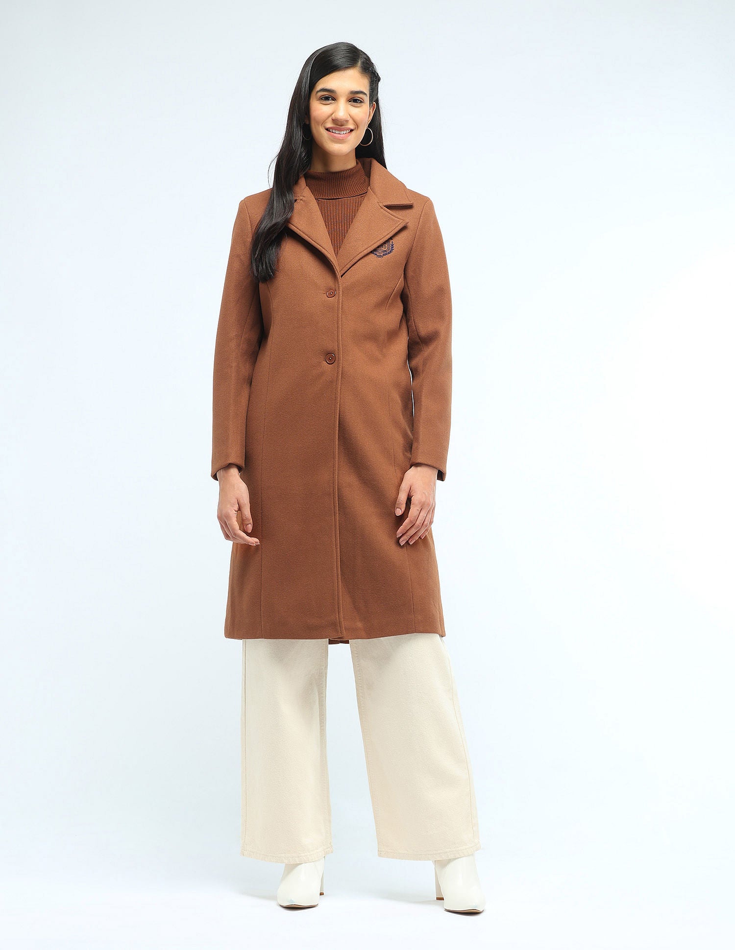 Longline Solid Felt Jacket Tan - U.S. POLO ASSN. | Large