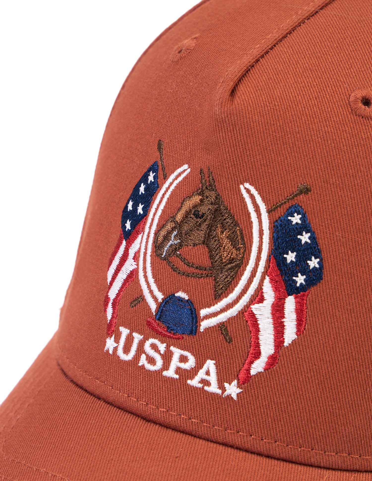 Brand Embroidered Twill Cap Orange - U.S. POLO ASSN. | Large