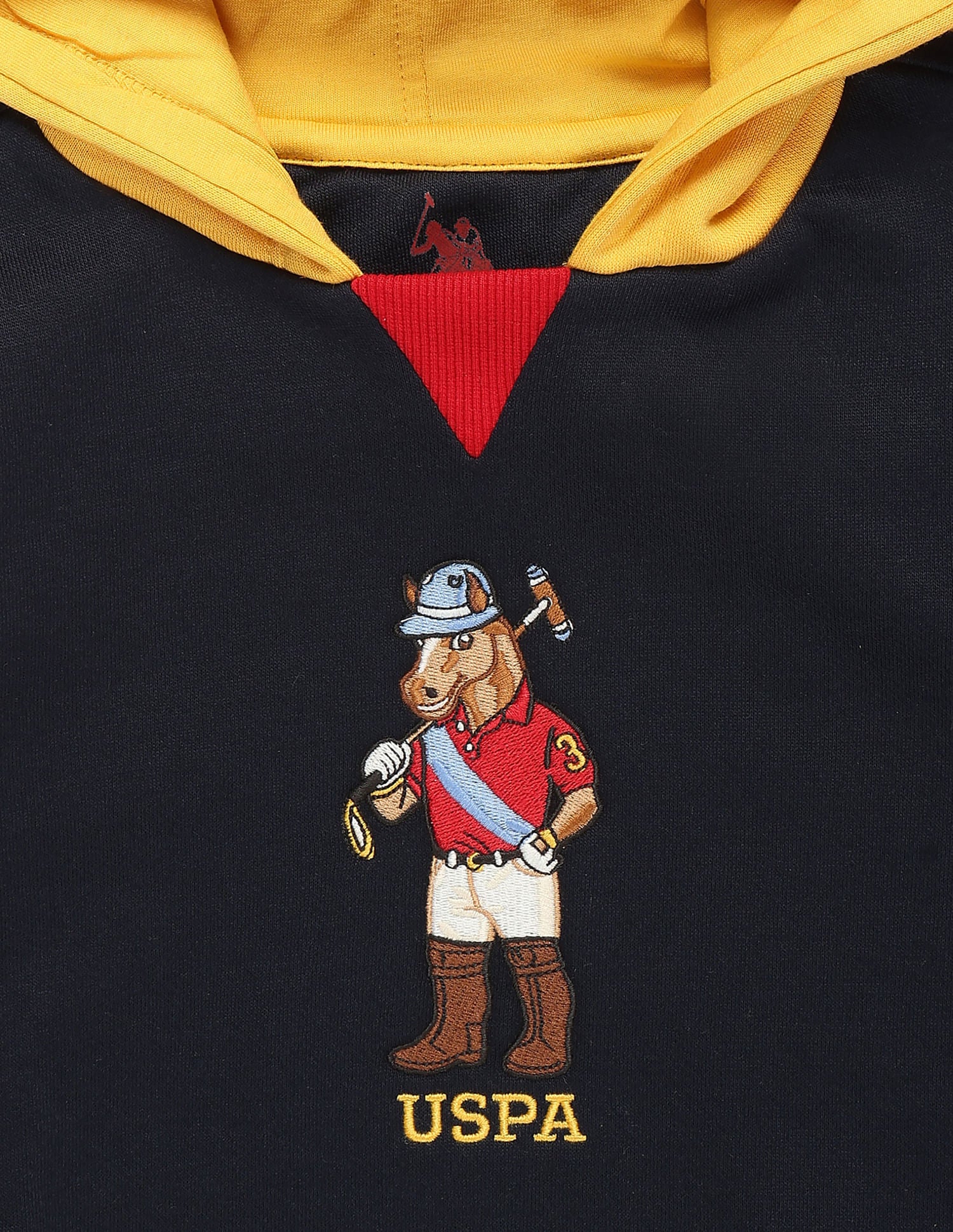 Boys Mascot Hooded Sweatshirt Navy - U.S. POLO ASSN. | Large