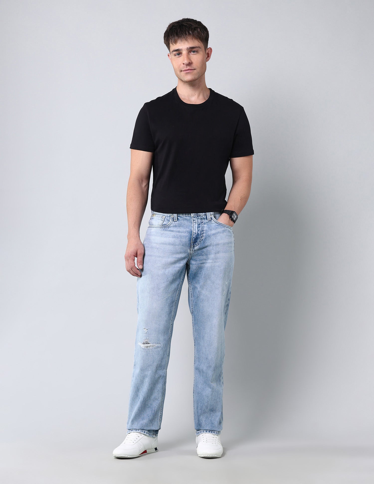 Shawn Relaxed Fit Vintage Jeans Light Wash - U.S. Polo Assn. India | Large
