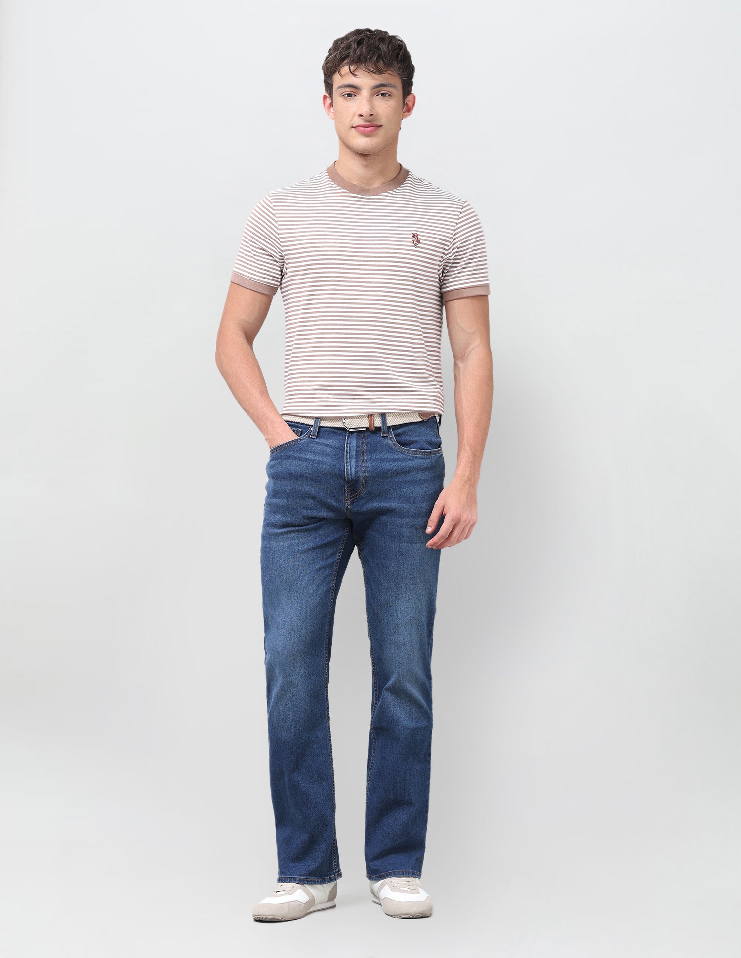 Connor Bootcut Fit Blue Jeans Dark Indigo - U.S. Polo Assn. India | Large