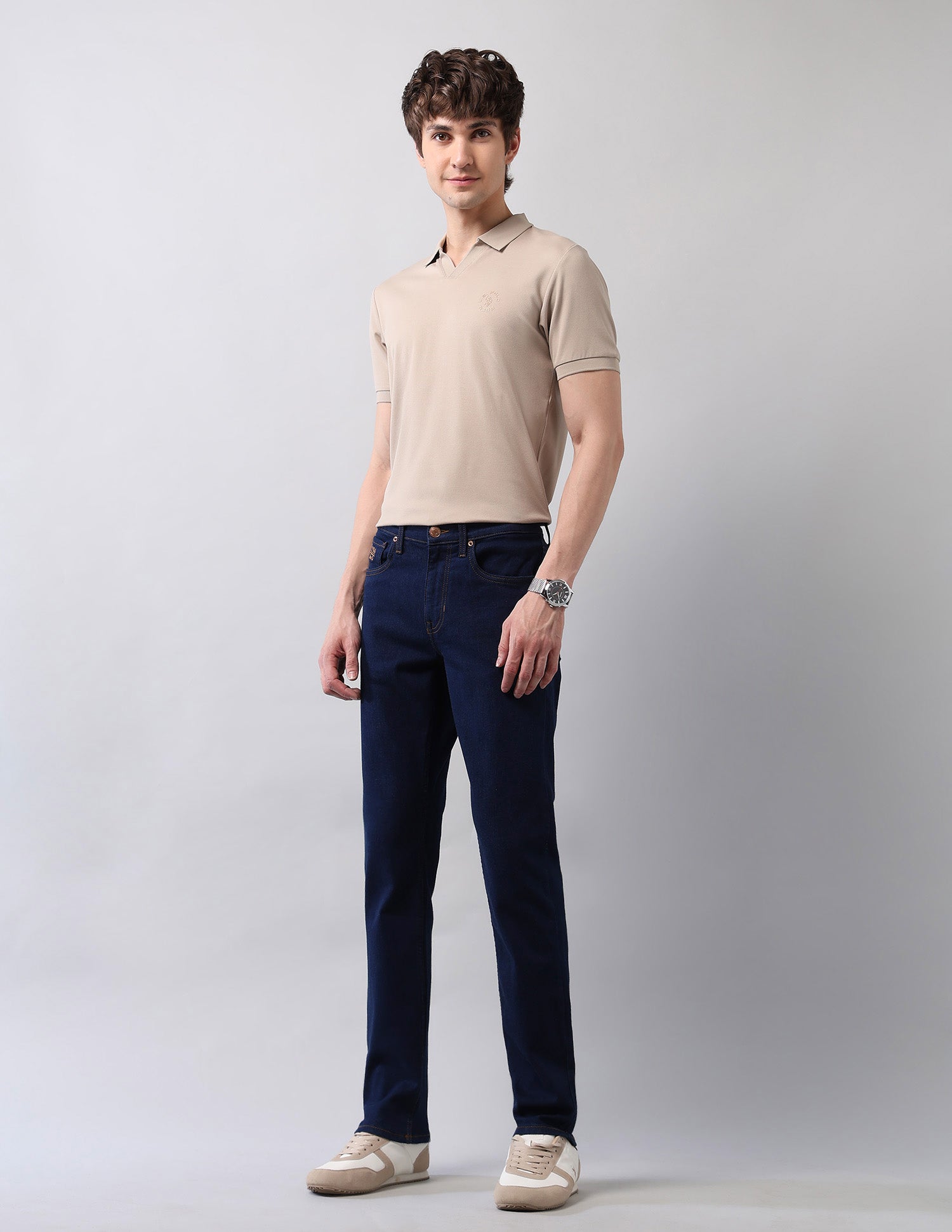 Regallo Skinny Fit Blue Jeans Blue - U.S. Polo Assn. India | Large