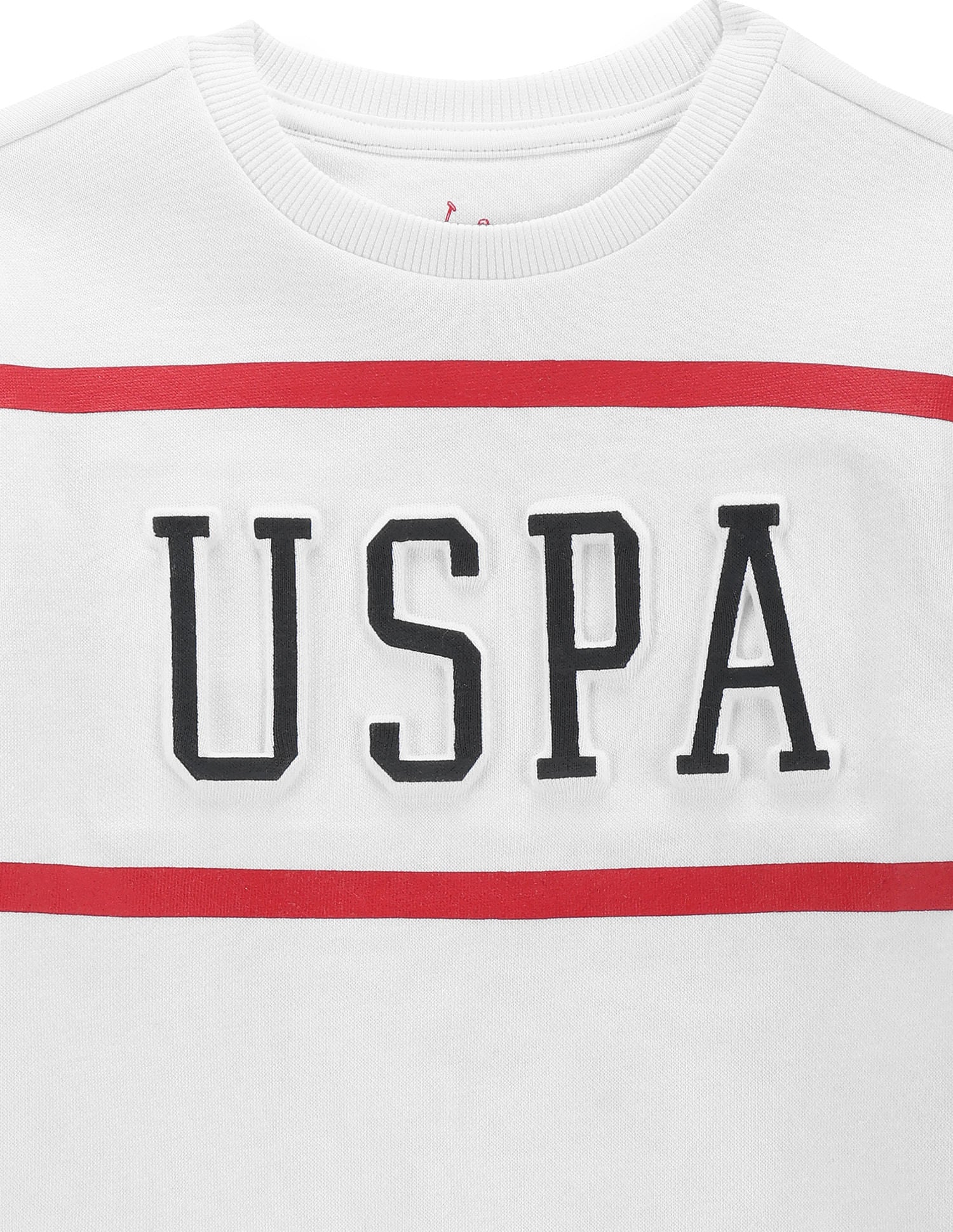 Boys Embossed Sweatshirt White - U.S. POLO ASSN. | Large