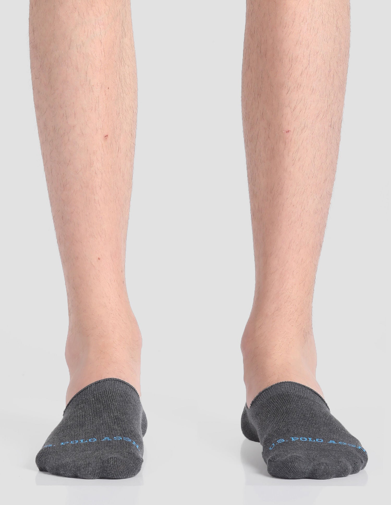 Silicone Grip No Show I646 Socks - Pack Of 3 Navy, Black and Grey - U.S. POLO ASSN. | Large