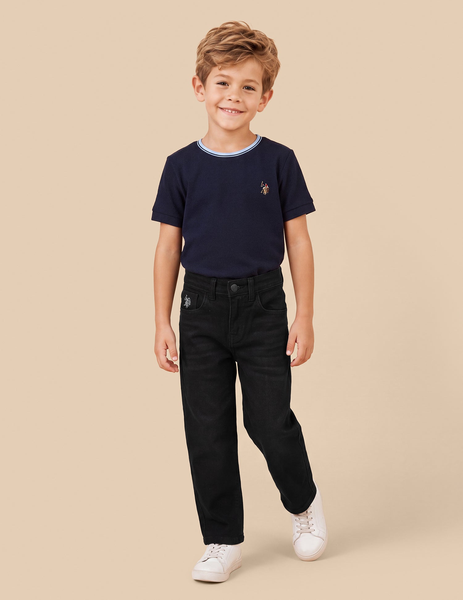 Baggy Fit Black Jeans Black - U.S. Polo Assn. India | Large