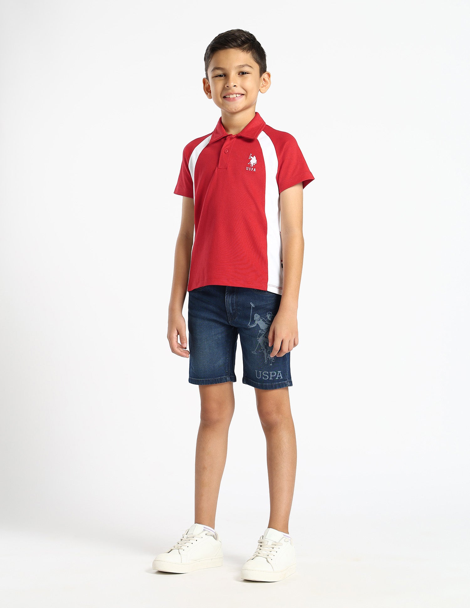 Boys Regular Fit Colourblocked Polo Shirt Red - U.S. POLO ASSN. | Large