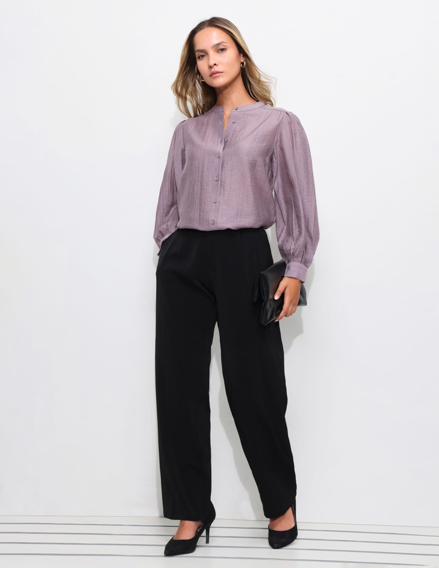 Solid Relaxed Fit Blouson Top Pink - U.S. Polo Assn. India | Large