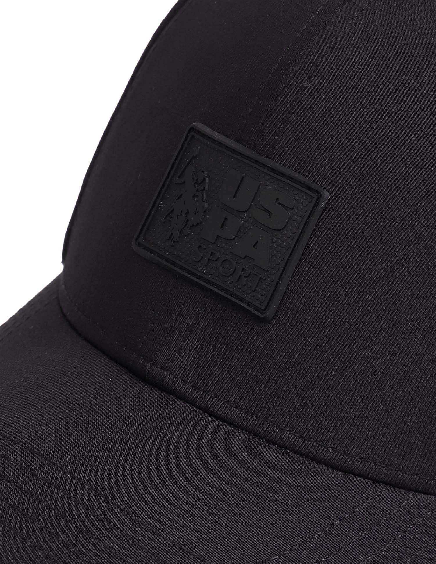 Brand Appliqued Twill Cap Black - U.S. Polo Assn. India | Large