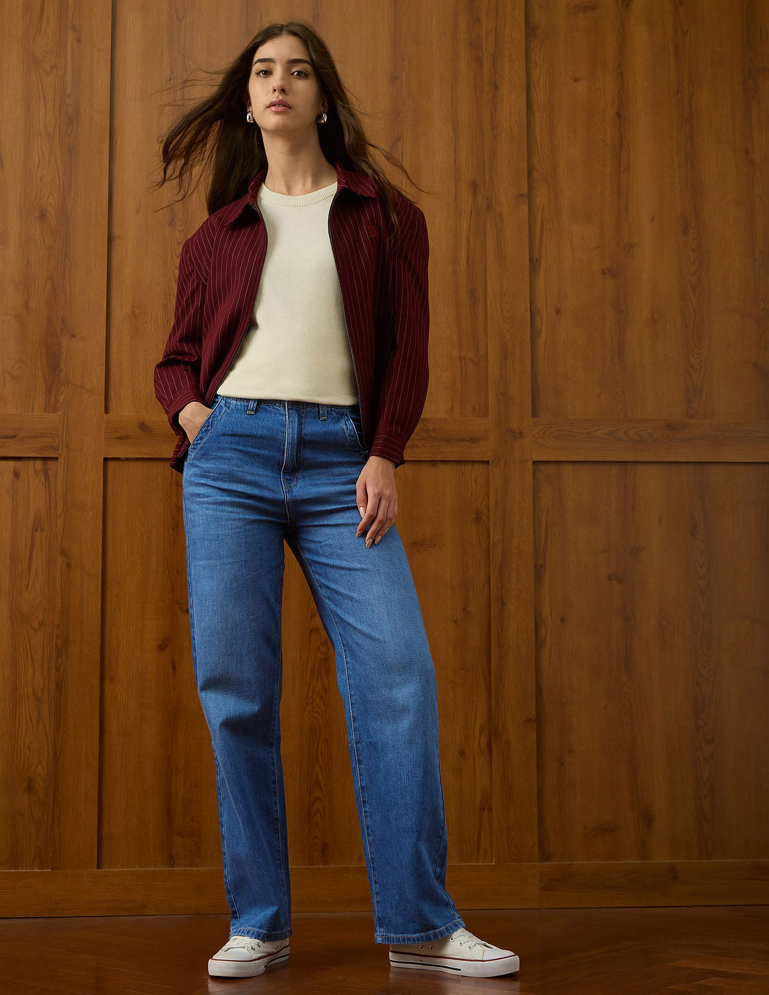 High Rise Straight Fit Jeans Light Blue - U.S. POLO ASSN. | Large