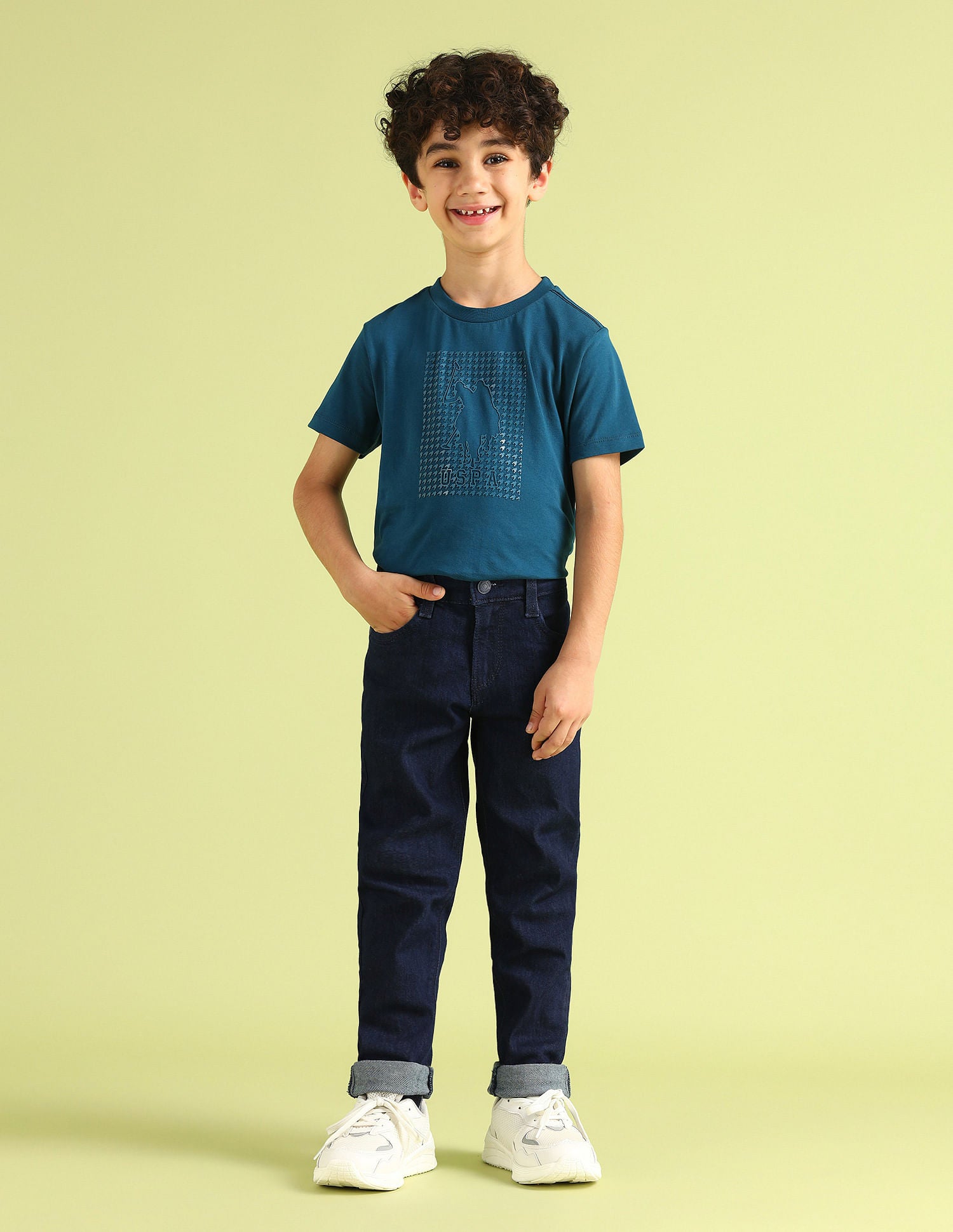 Boys Slim Fit Blue Jeans Blue - U.S. POLO ASSN. | Large