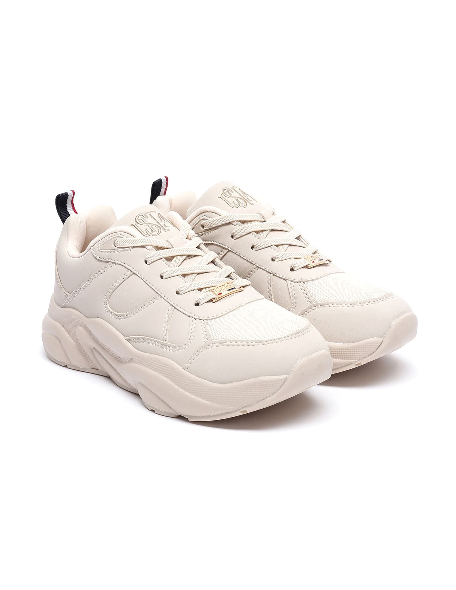 Women Sage 4.0 Lace Up Sneakers Nude - U.S. Polo Assn. India | Large