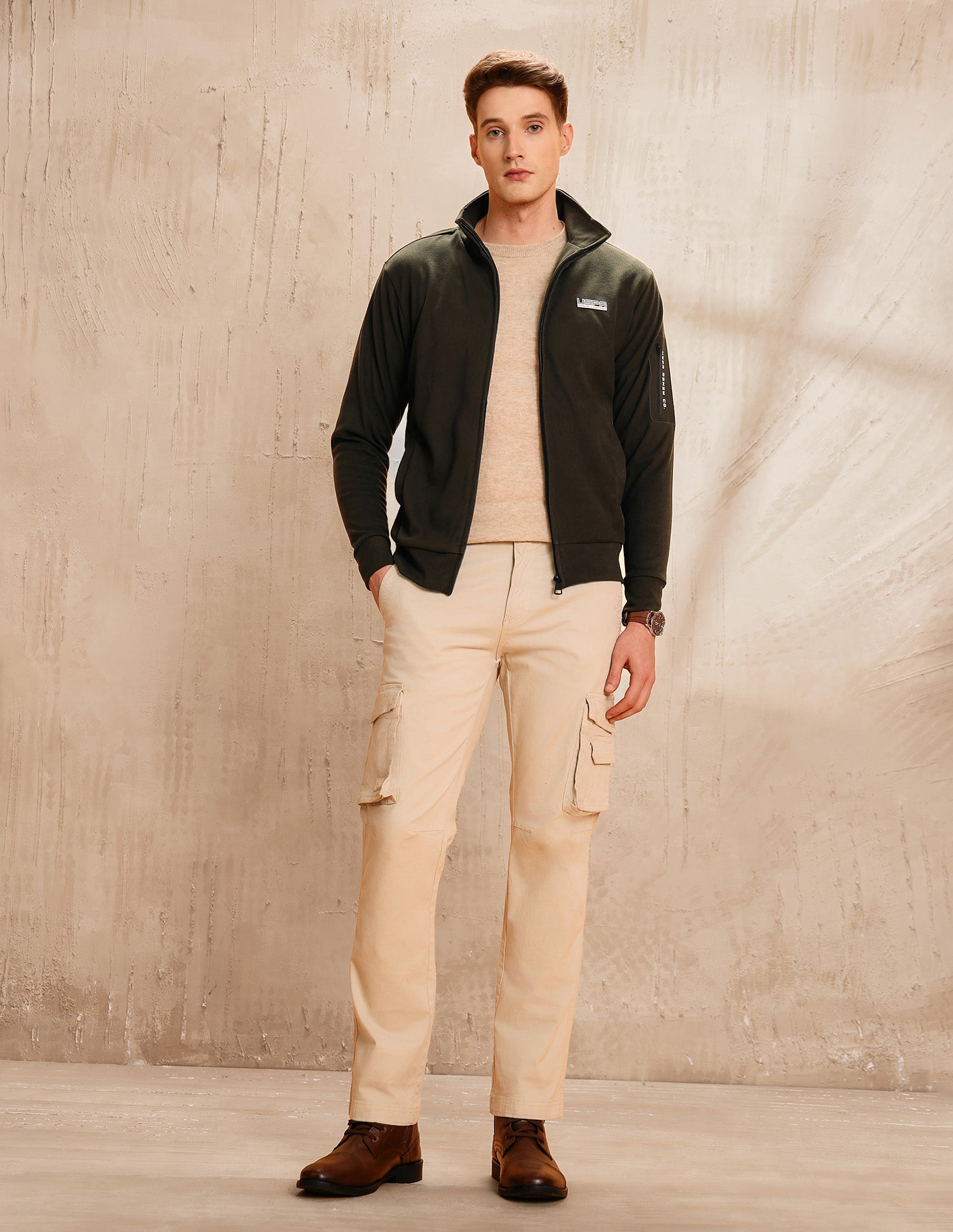 Solid Legend Of Horseshoe Sweatshirt Olive - U.S. POLO ASSN. | Large