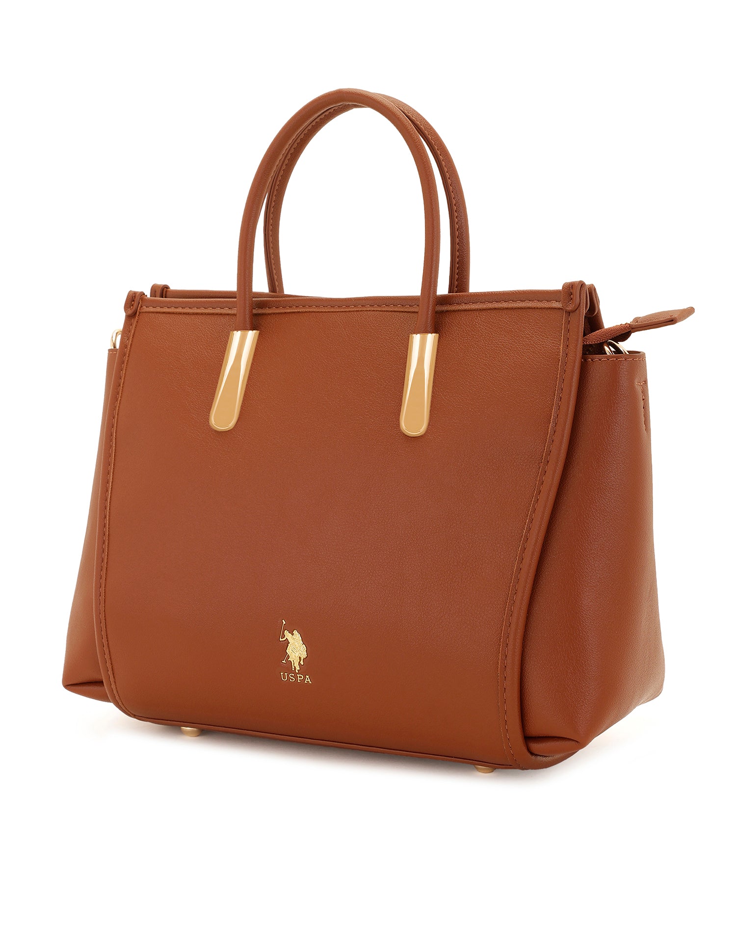 Women Alix Satchel Bag Tan - U.S. POLO ASSN. | Large