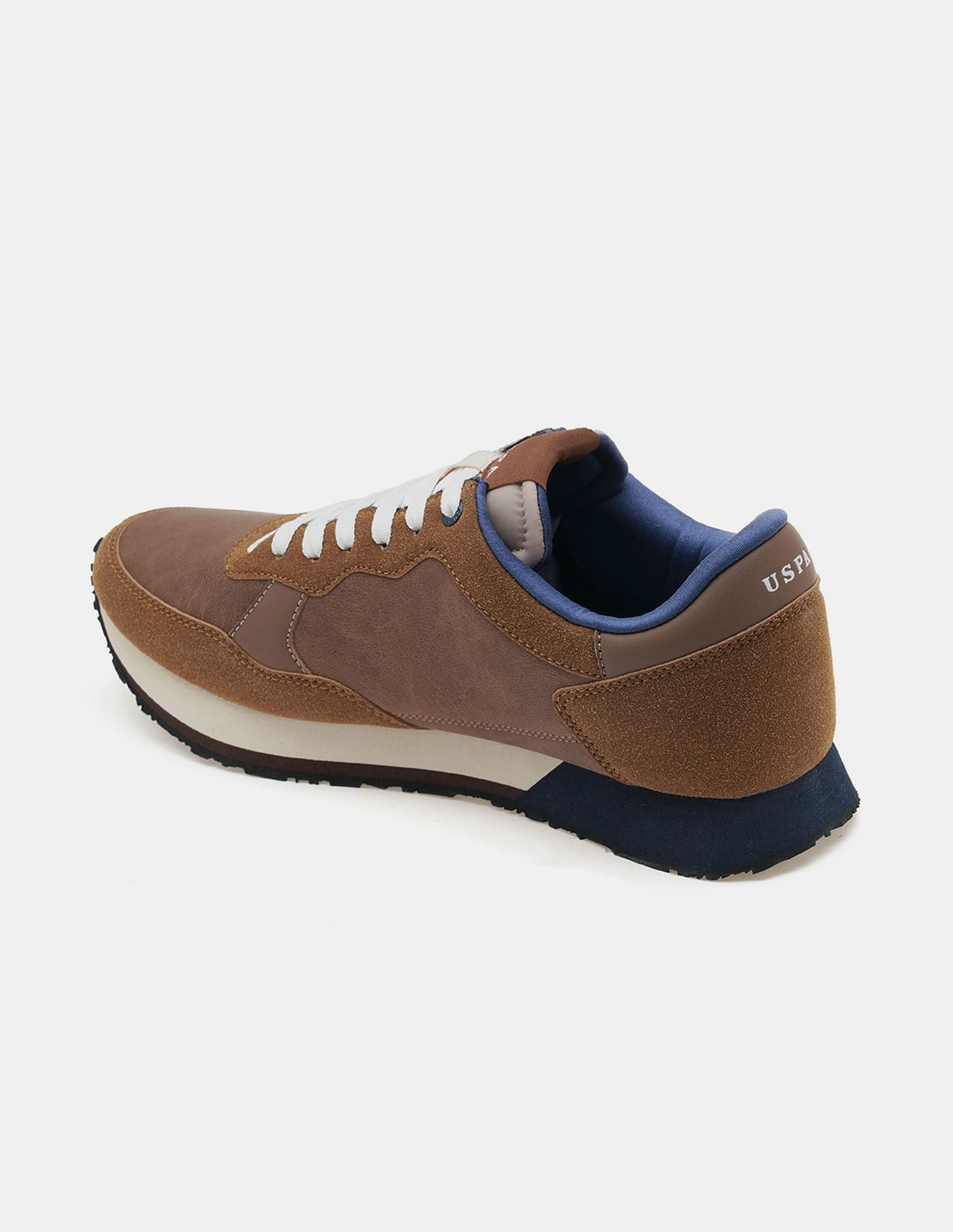 Men Caspian 2.0 Colour Blocked Sneakers Tan - U.S. POLO ASSN. | Large