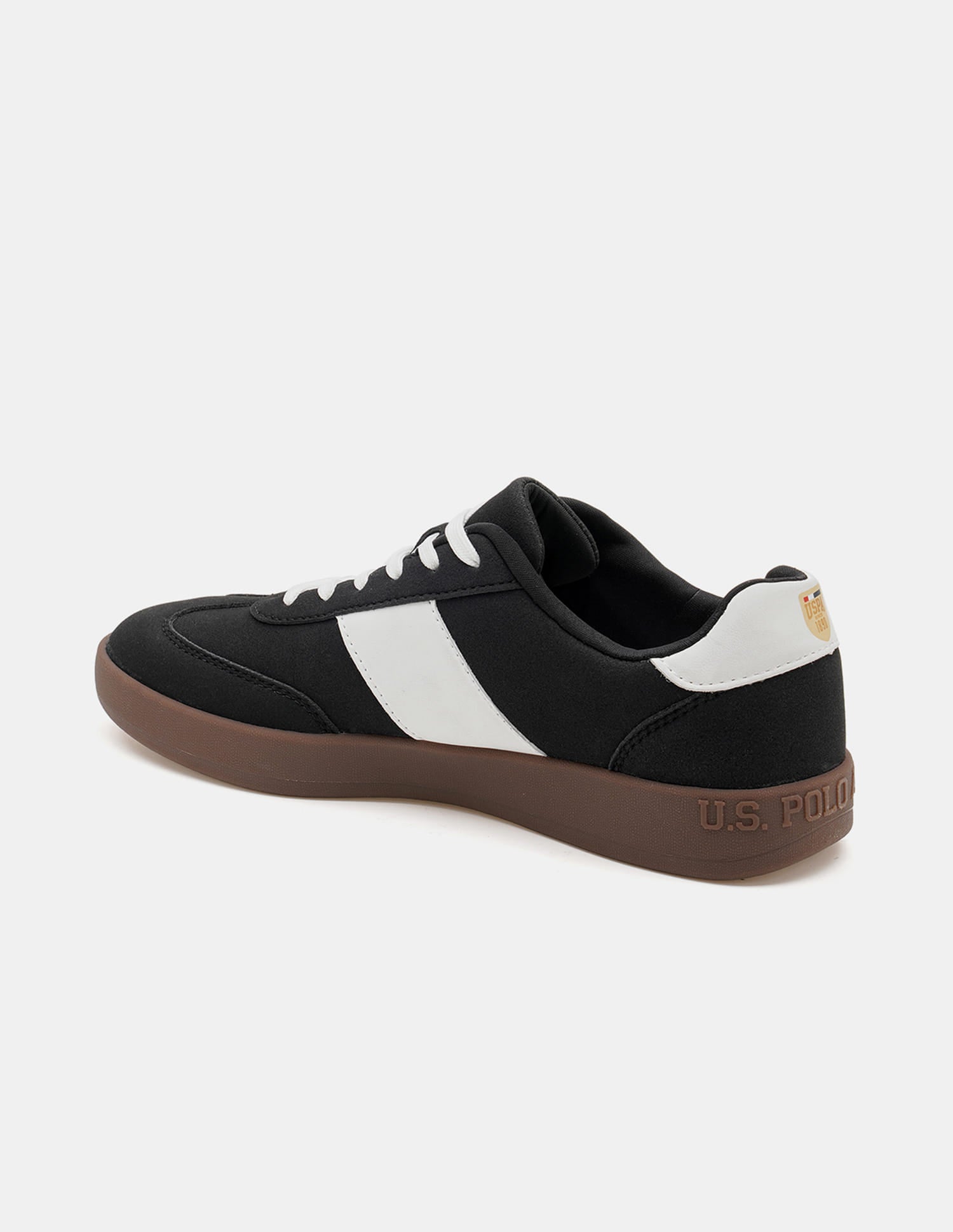 Men Colour Blocked Suede Skylar 2.0 Sneakers Black - U.S. Polo Assn. India | Large