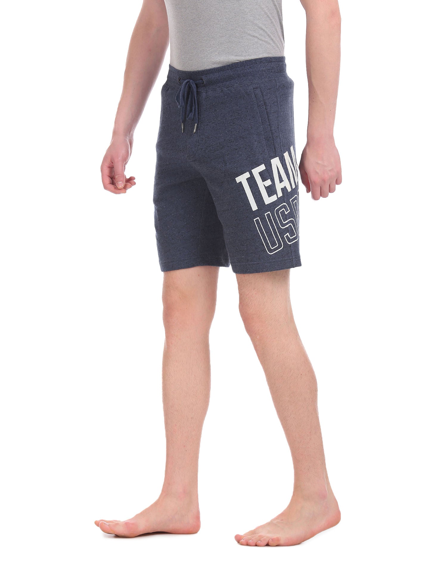 Comfort Fit Mid Rise I676 Shorts - Pack Of 1 Navy - U.S. POLO ASSN. | Large