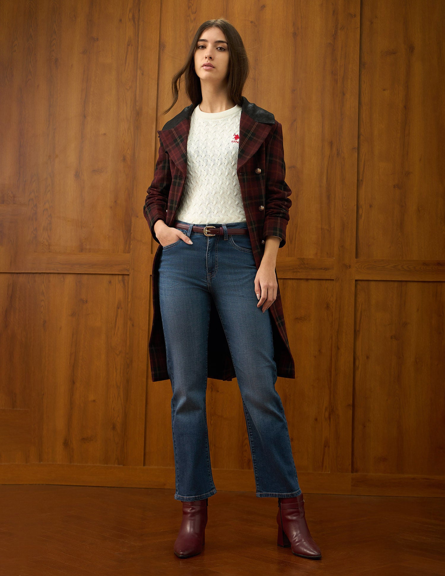 High Rise Straight Fit Blue - U.S. POLO ASSN. | Large