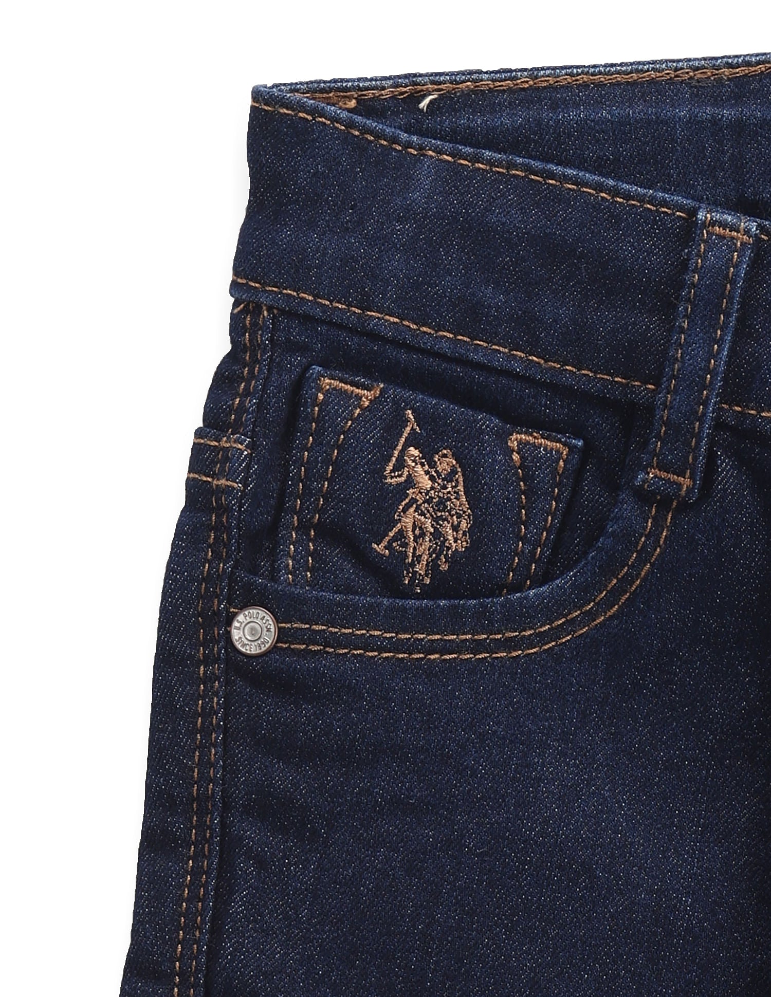 Boys Rinsed Jeans Dark Blue - U.S. POLO ASSN. | Large