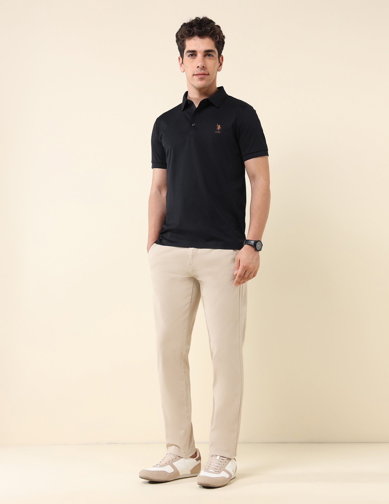 Solid Gentleman's Club Polo Shirt Navy - U.S. Polo Assn. India | Large