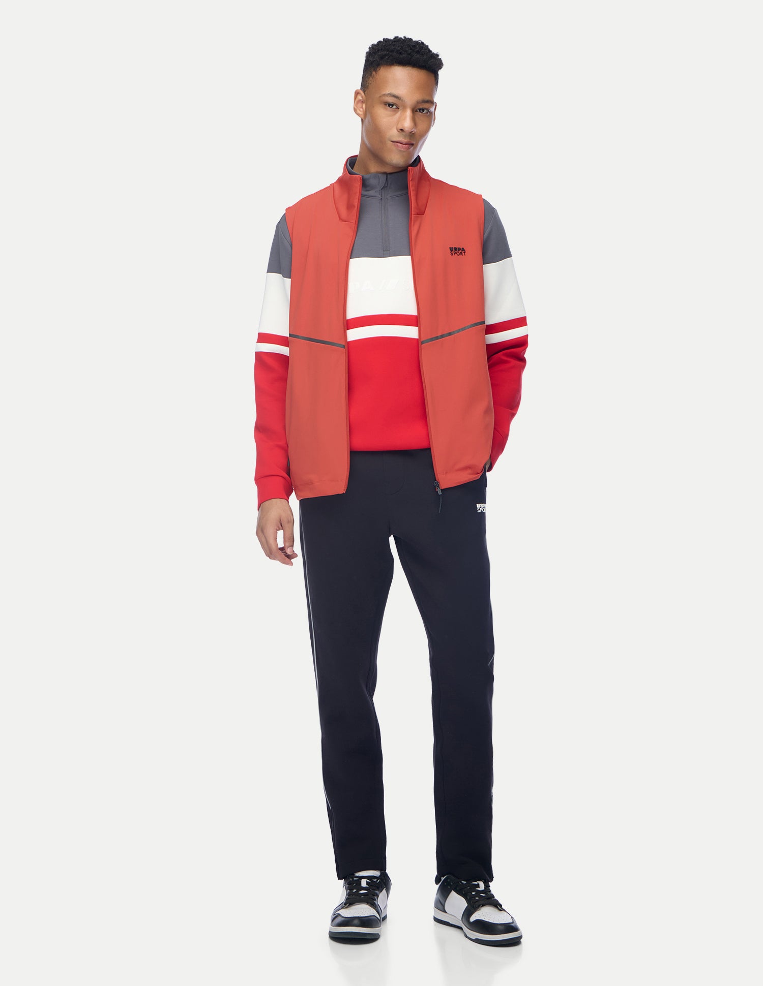 Solid Regular Fit Active Jacket Orange - U.S. Polo Assn. India | Large