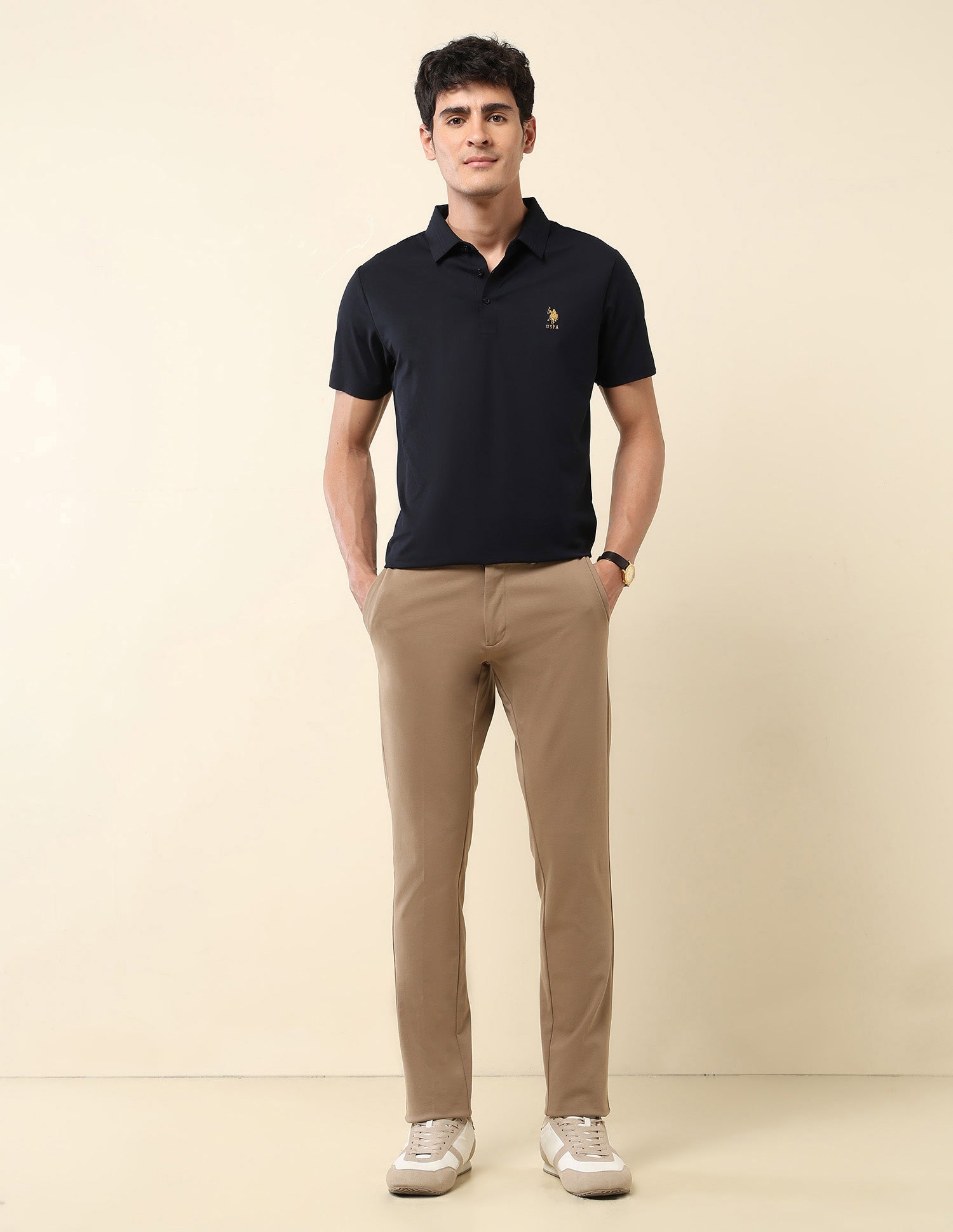 Slim Fit Gentlemans Club Polo Shirt Navy - U.S. Polo Assn. India | Large
