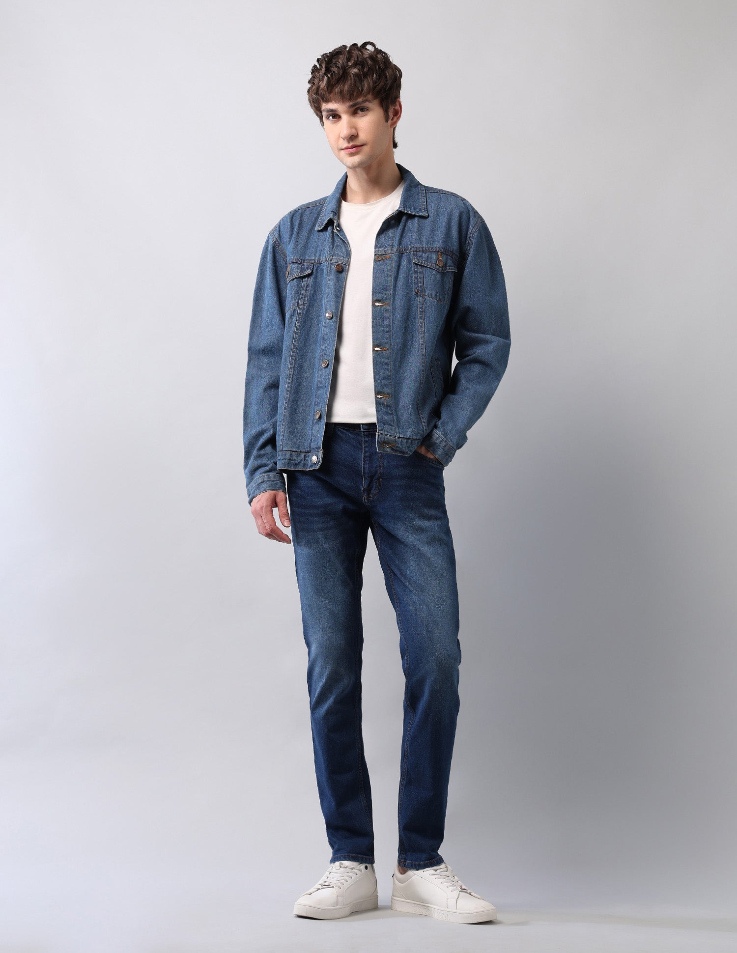 Brandon Slim Tapered Fit Blue Jeans Blue - U.S. Polo Assn. India | Large