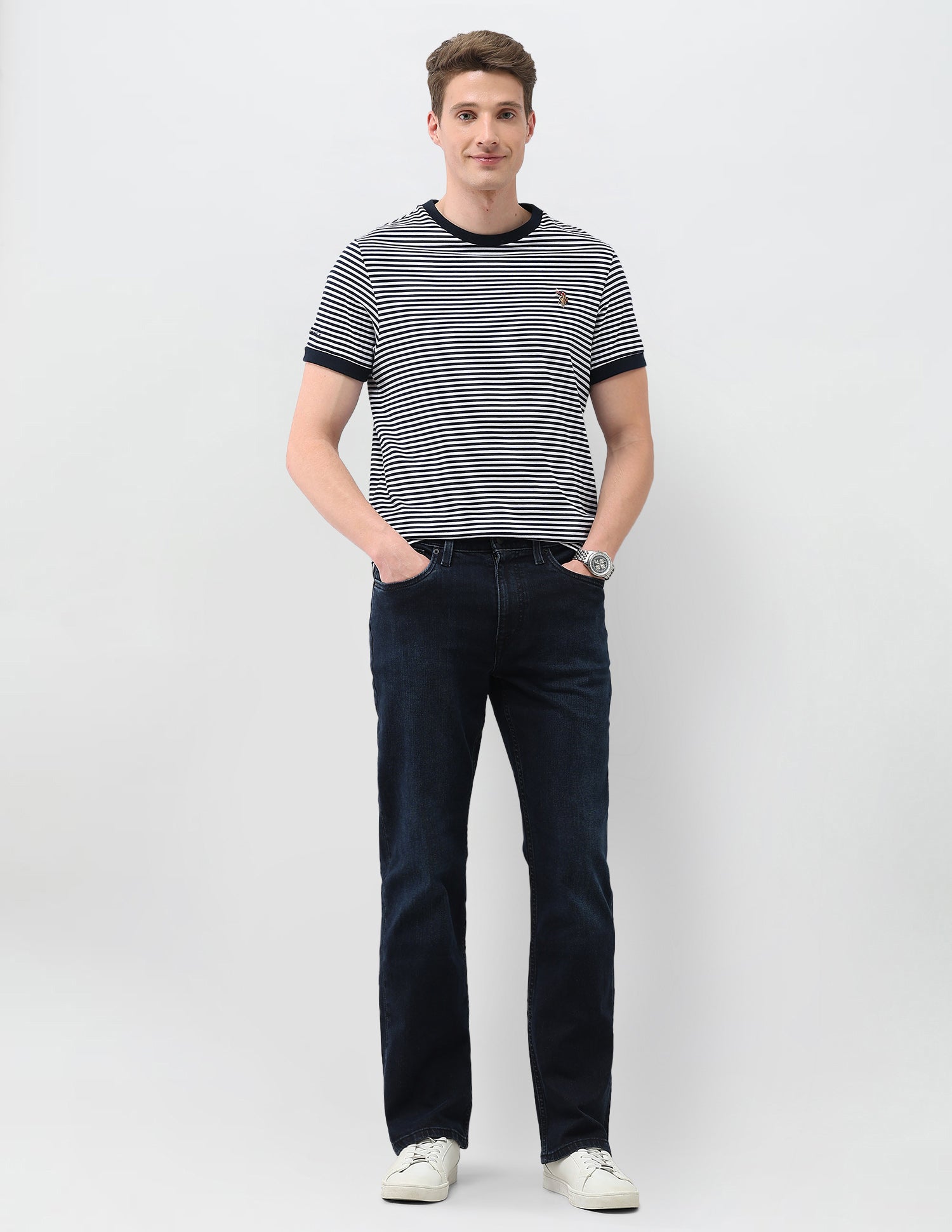 Connor Bootcut Fit Blue Jeans Tinted Wash - U.S. Polo Assn. India | Large