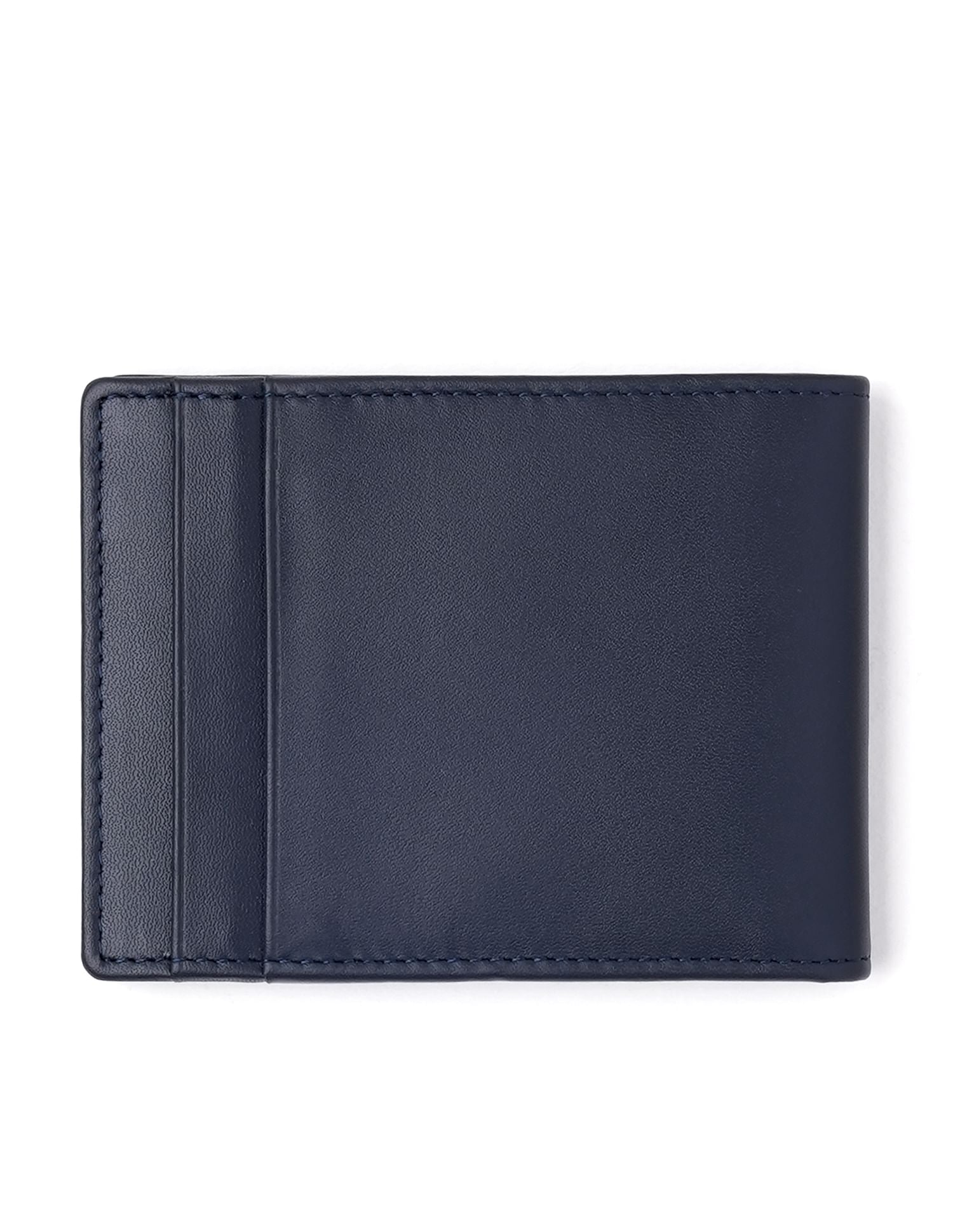 Muster Bi-Fold Solid Wallet Navy - U.S. POLO ASSN. | Large
