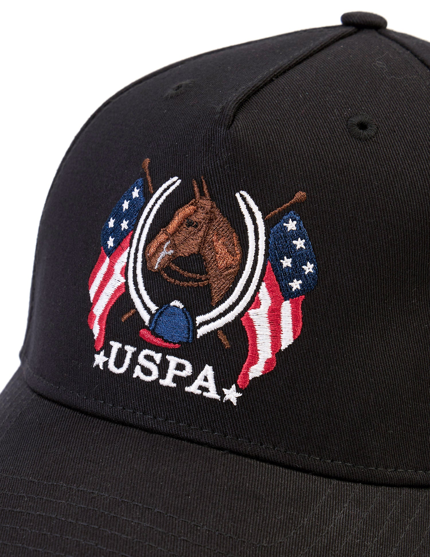 Brand Embroidered Twill Cap Black - U.S. POLO ASSN. | Large