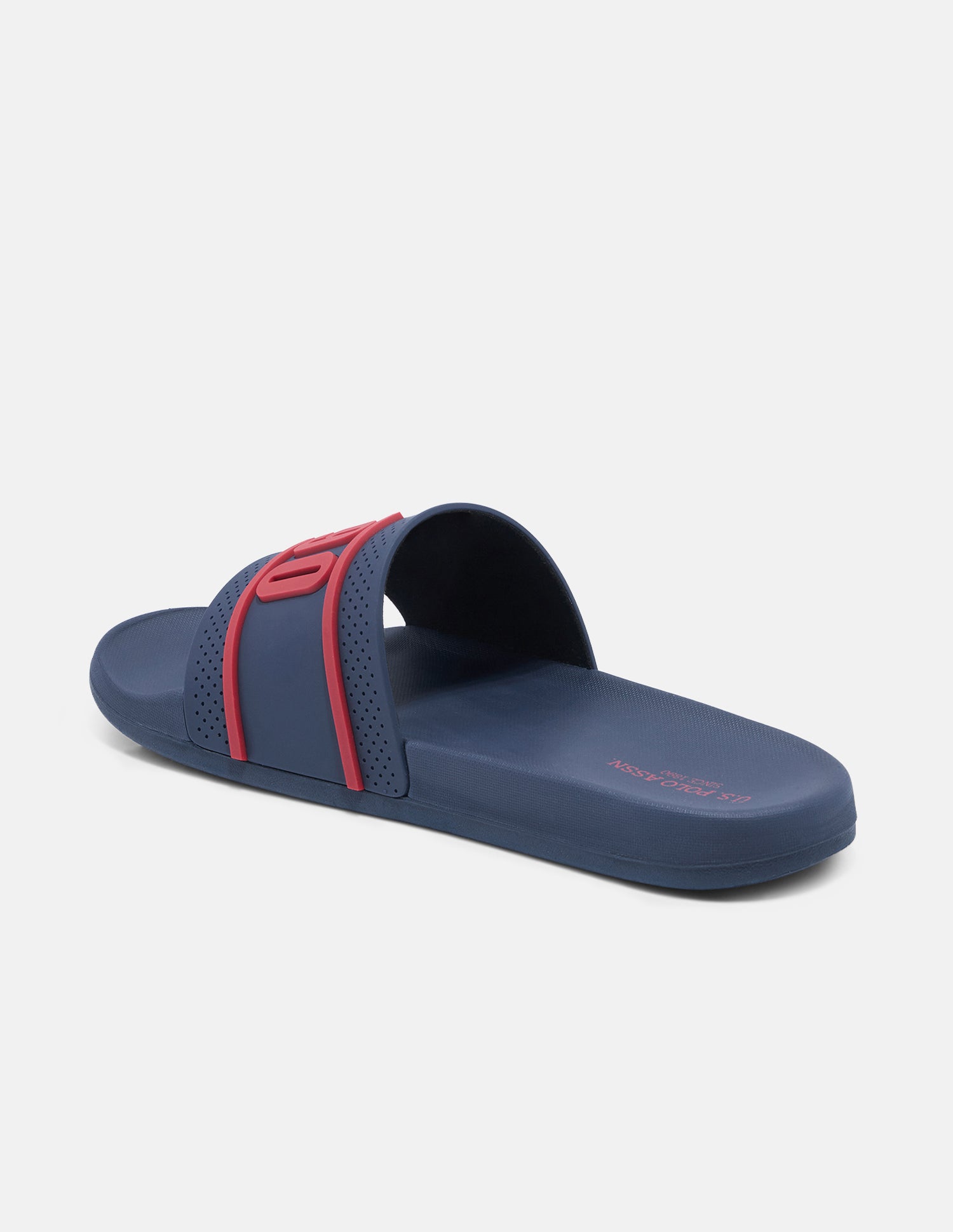 Numeric Embossed Alfie Sliders Navy - U.S. Polo Assn. India | Large