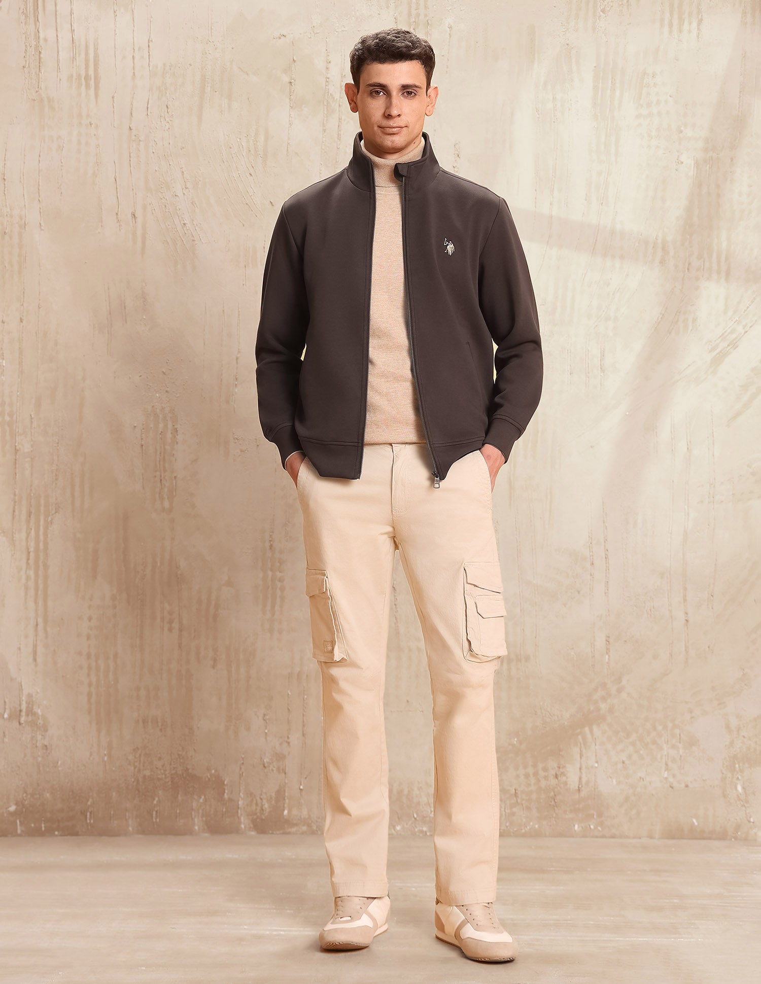 Solid Legend Of Horseshoe Sweatshirt Dark Brown - U.S. POLO ASSN. | Large