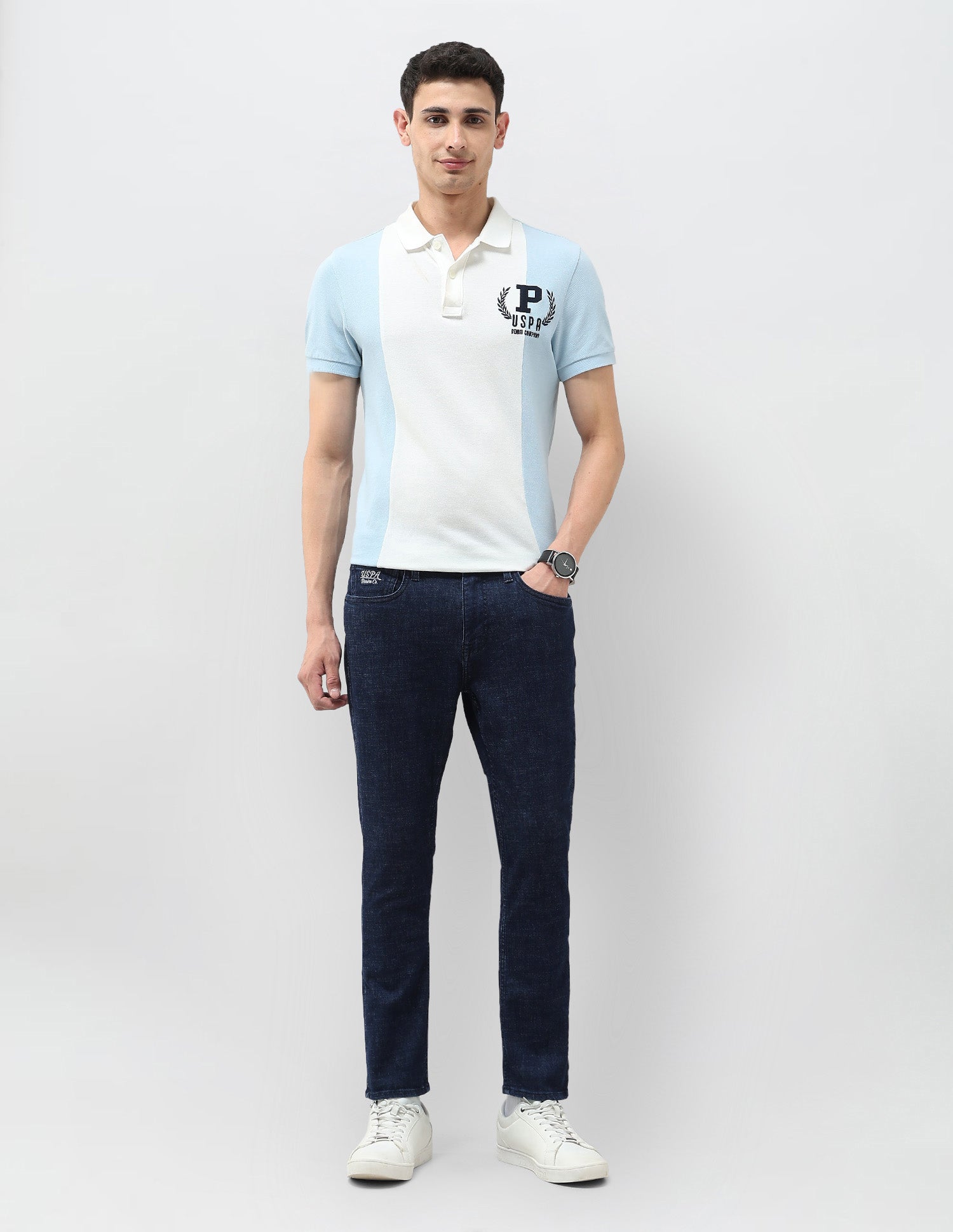 Henry Tapered Fit Blue Jeans Dark Blue - U.S. Polo Assn. India | Large