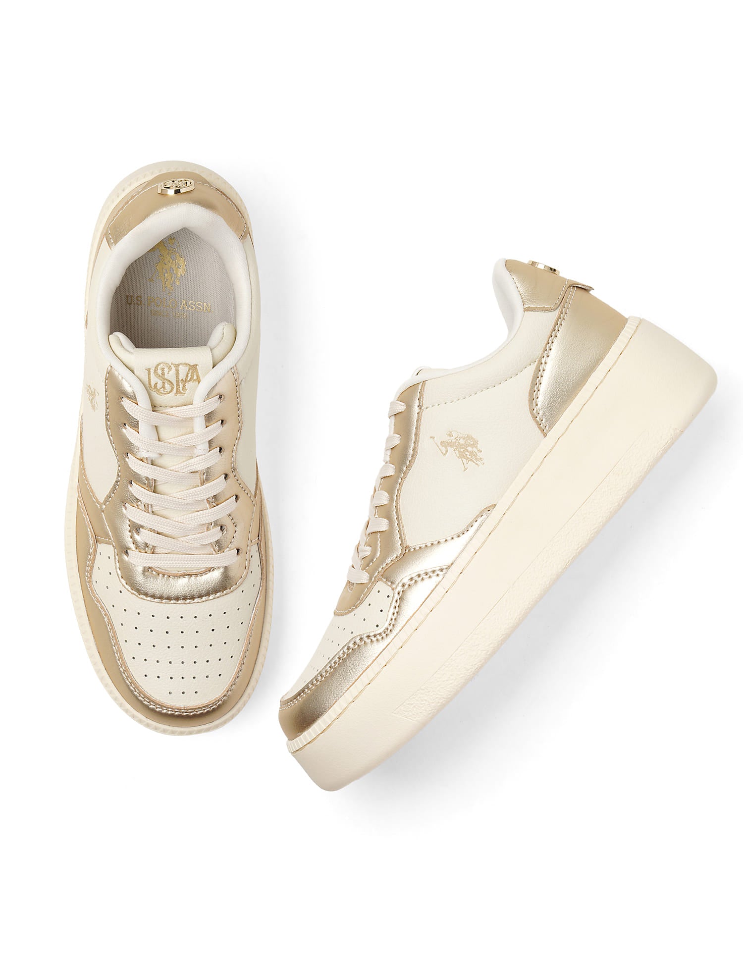 Colour Block Leontina Sneakers Nude - U.S. Polo Assn. India | Large