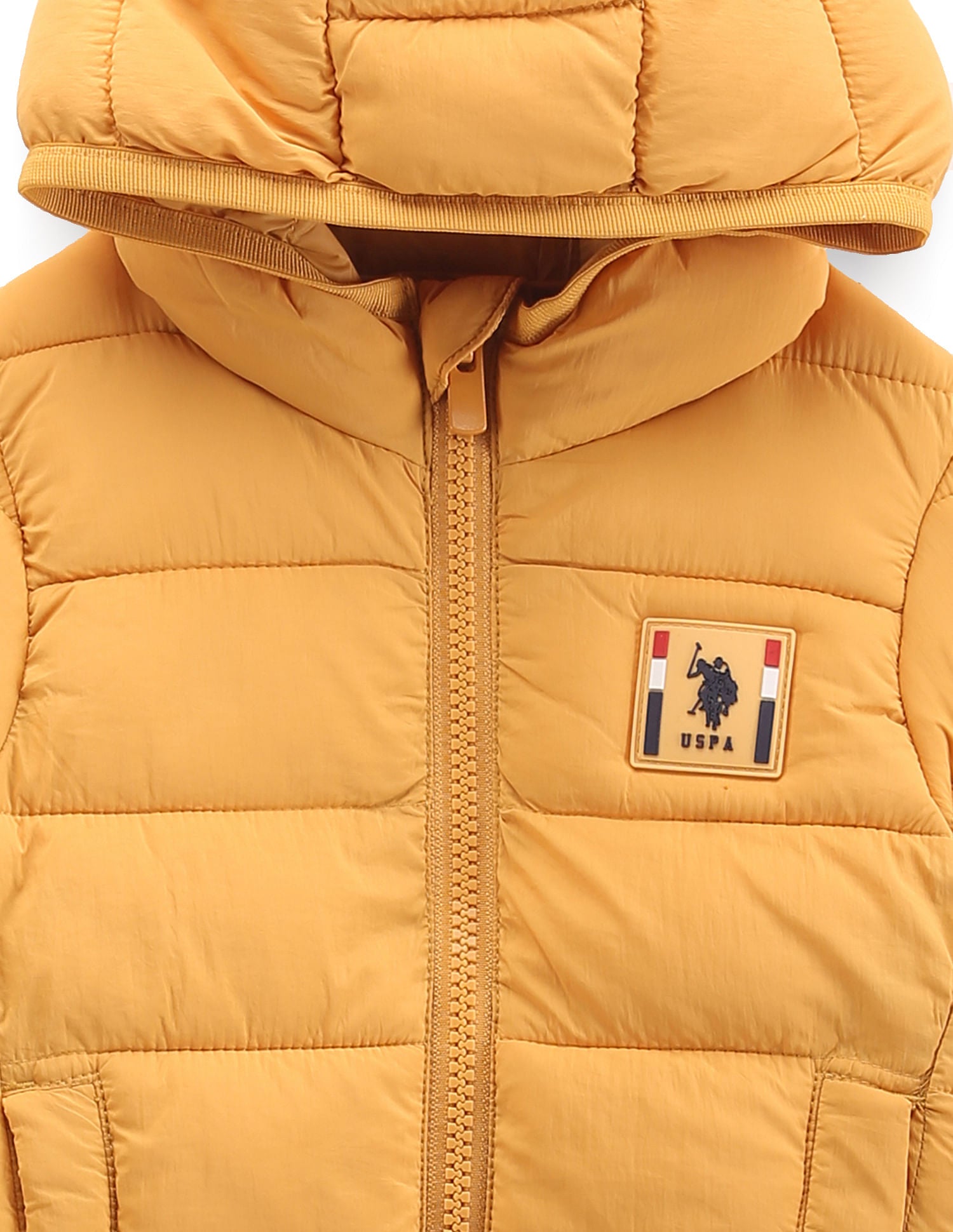 Boys Lightweight Puffer Jacket Dark Yellow - U.S. POLO ASSN. | Large