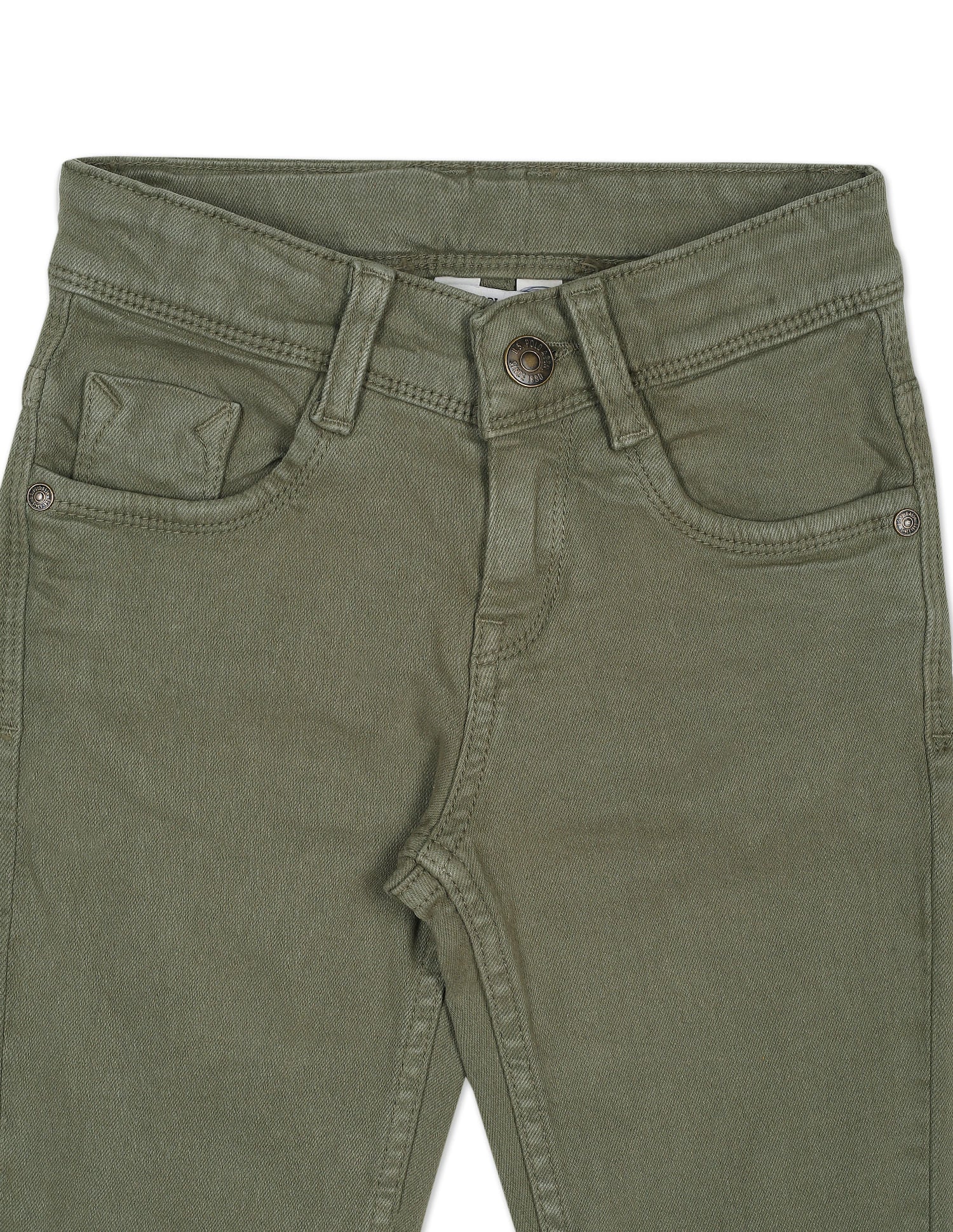 Slim Fit Mid Rise Jeans Olive - U.S. Polo Assn. India | Large