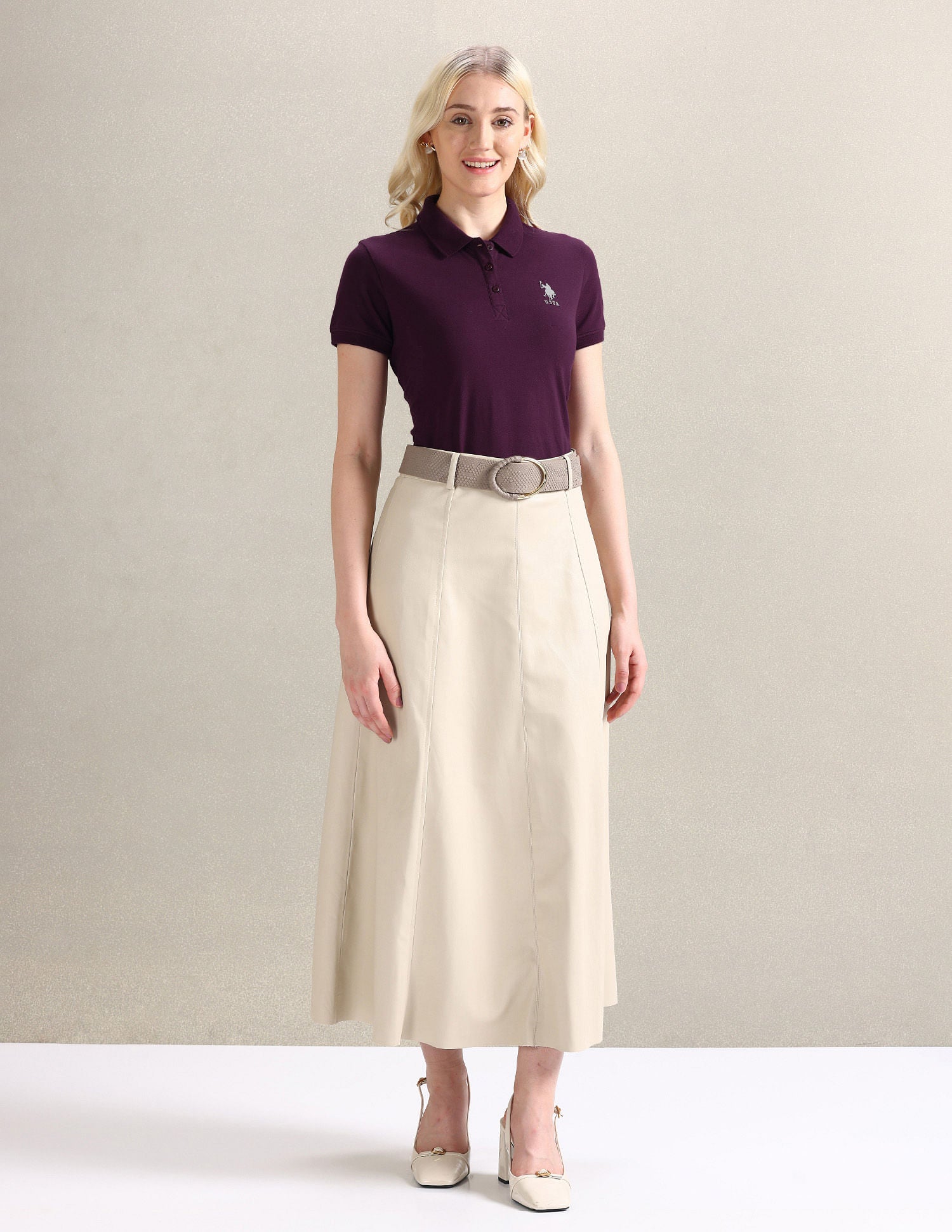 Embroidered Logo Regular Polo Shirt Plum - U.S. POLO ASSN. | Large