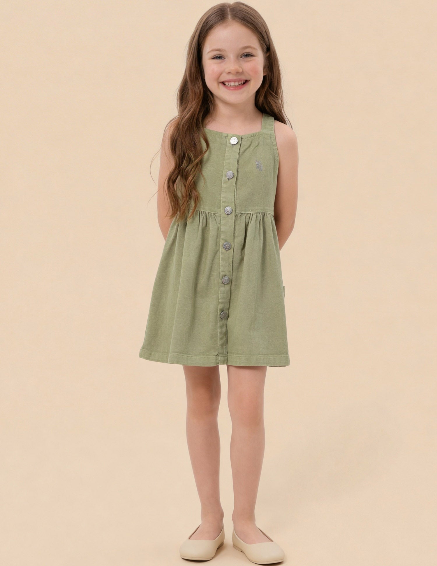 Solid Regular Fit Dress Green - U.S. Polo Assn. India | Large