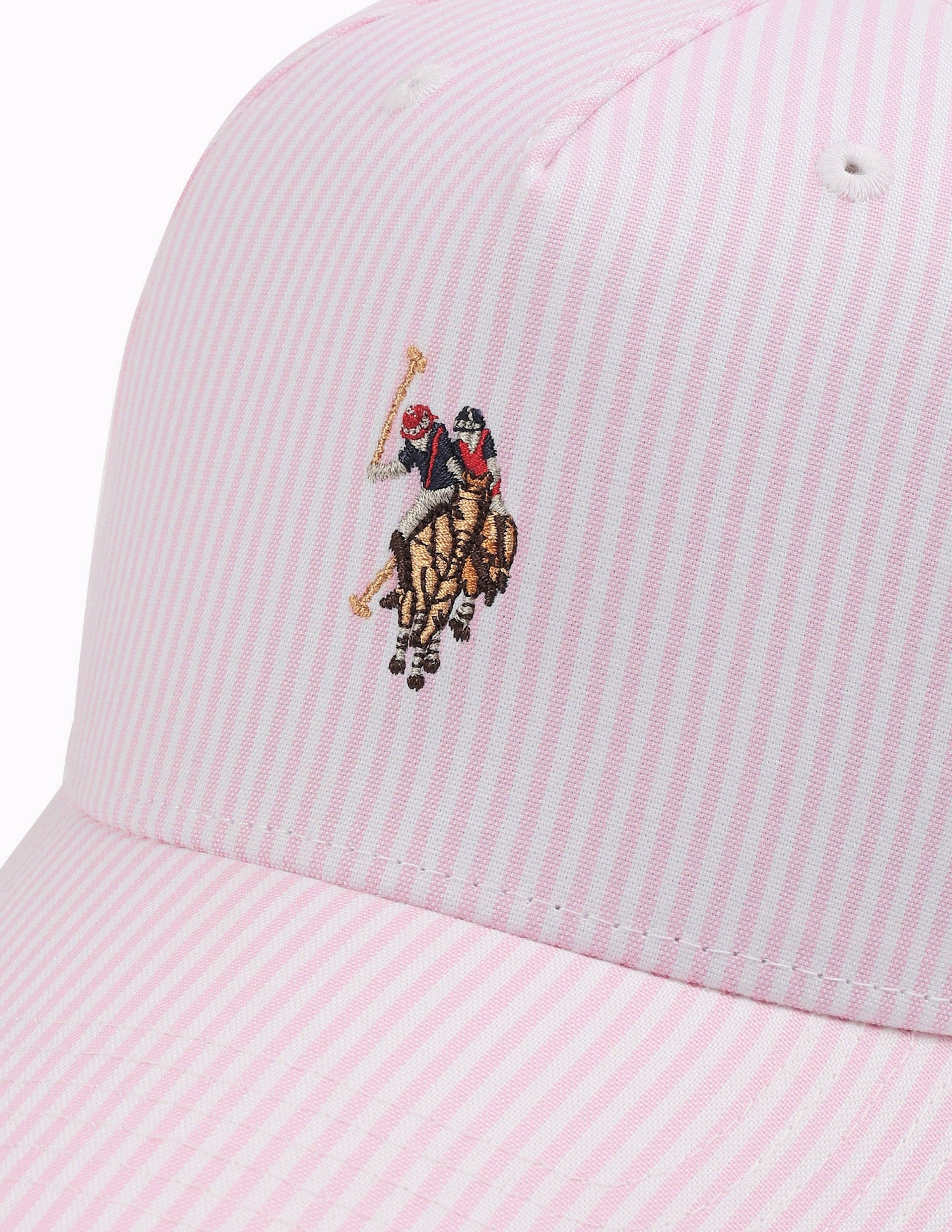 Striped Brand Embroidered Cap Pink - U.S. Polo Assn. India | Large