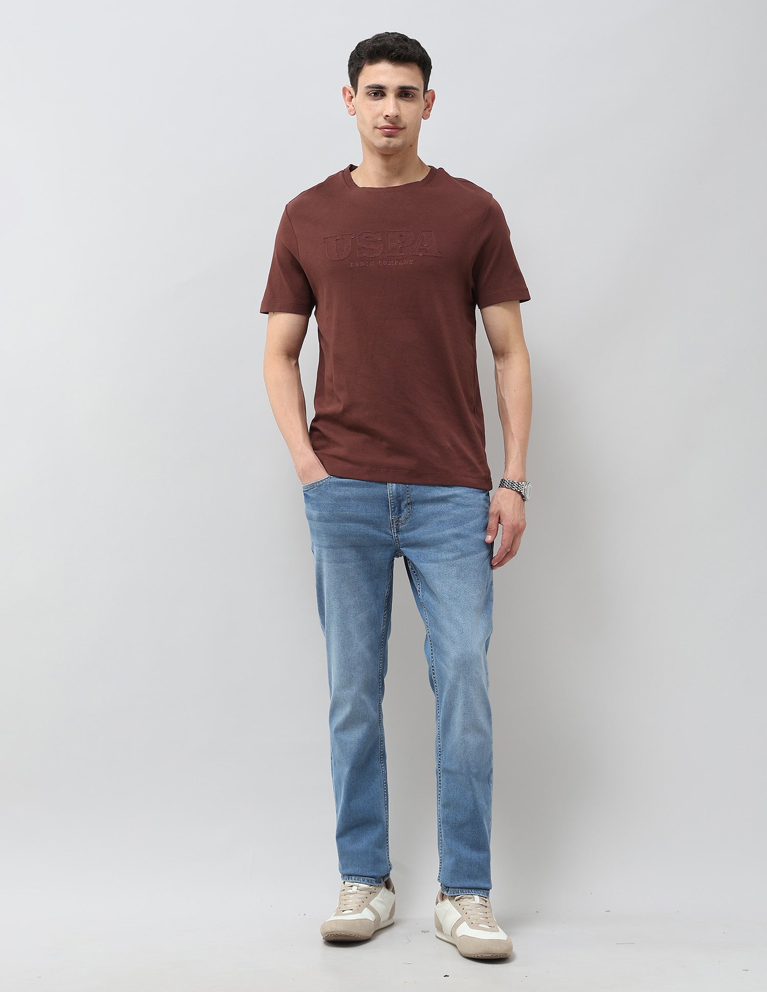 Monochrome Brand Embroidered T-Shirt Rust - U.S. POLO ASSN. | Large