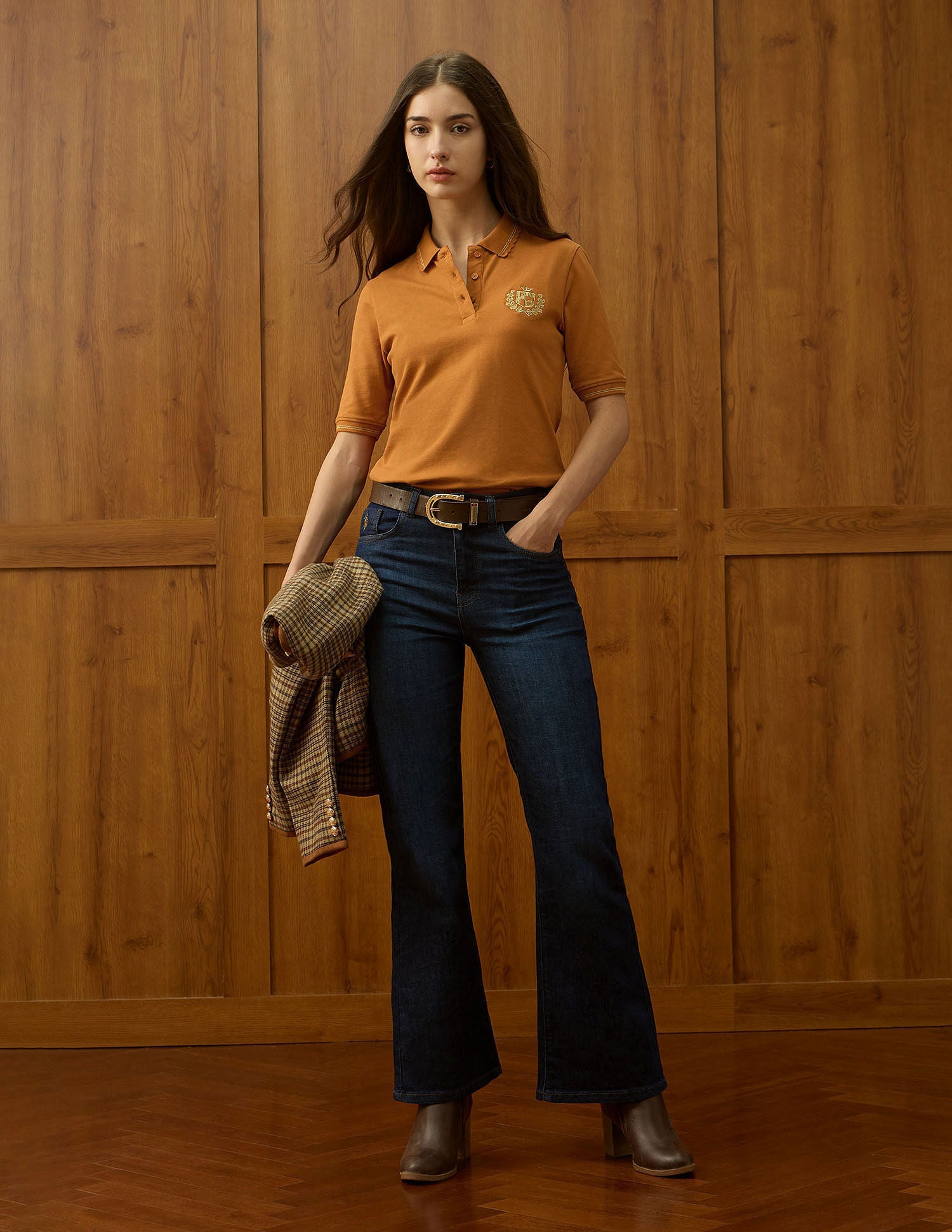 Regular Fit Solid Polo Shirt Orange - U.S. POLO ASSN. | Large